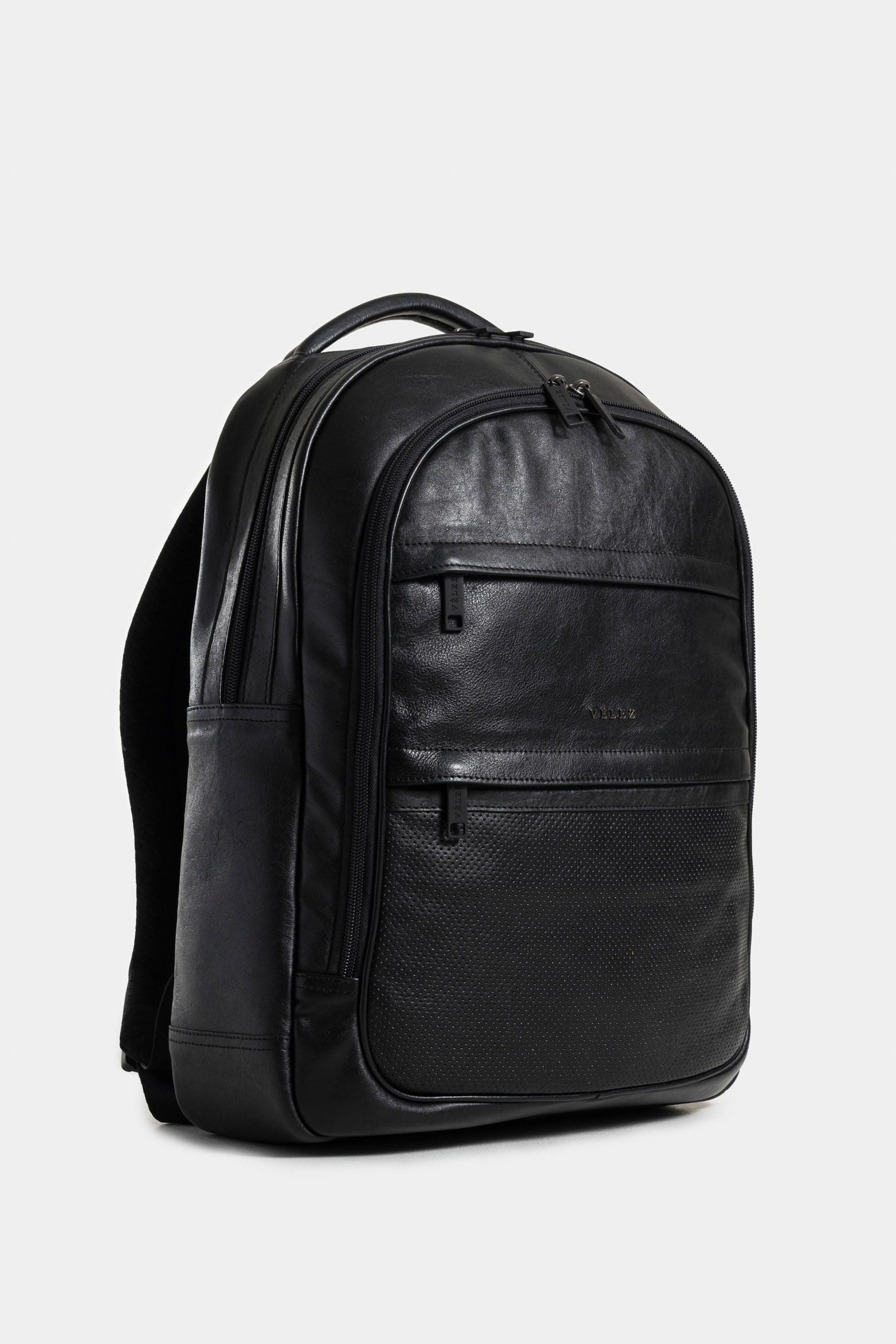 Waterproof 2 Leather Backpack for Men with TwoWay Zipper