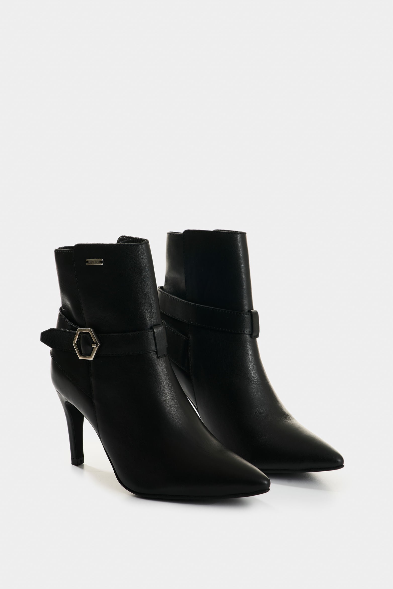 Calix Leather Ankle Boots for Women Office Silhouette