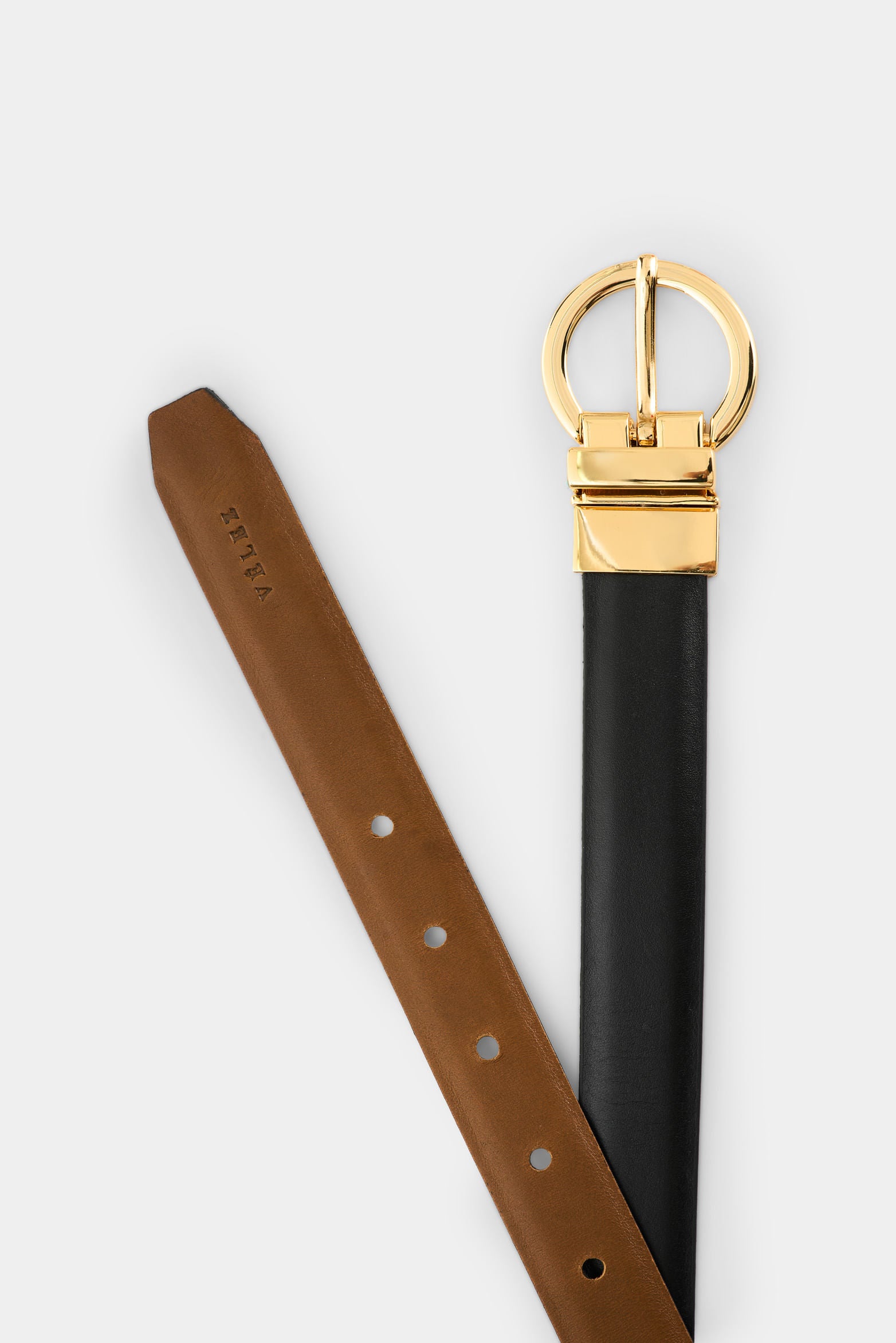 Reversible leather belt for women Flamia
