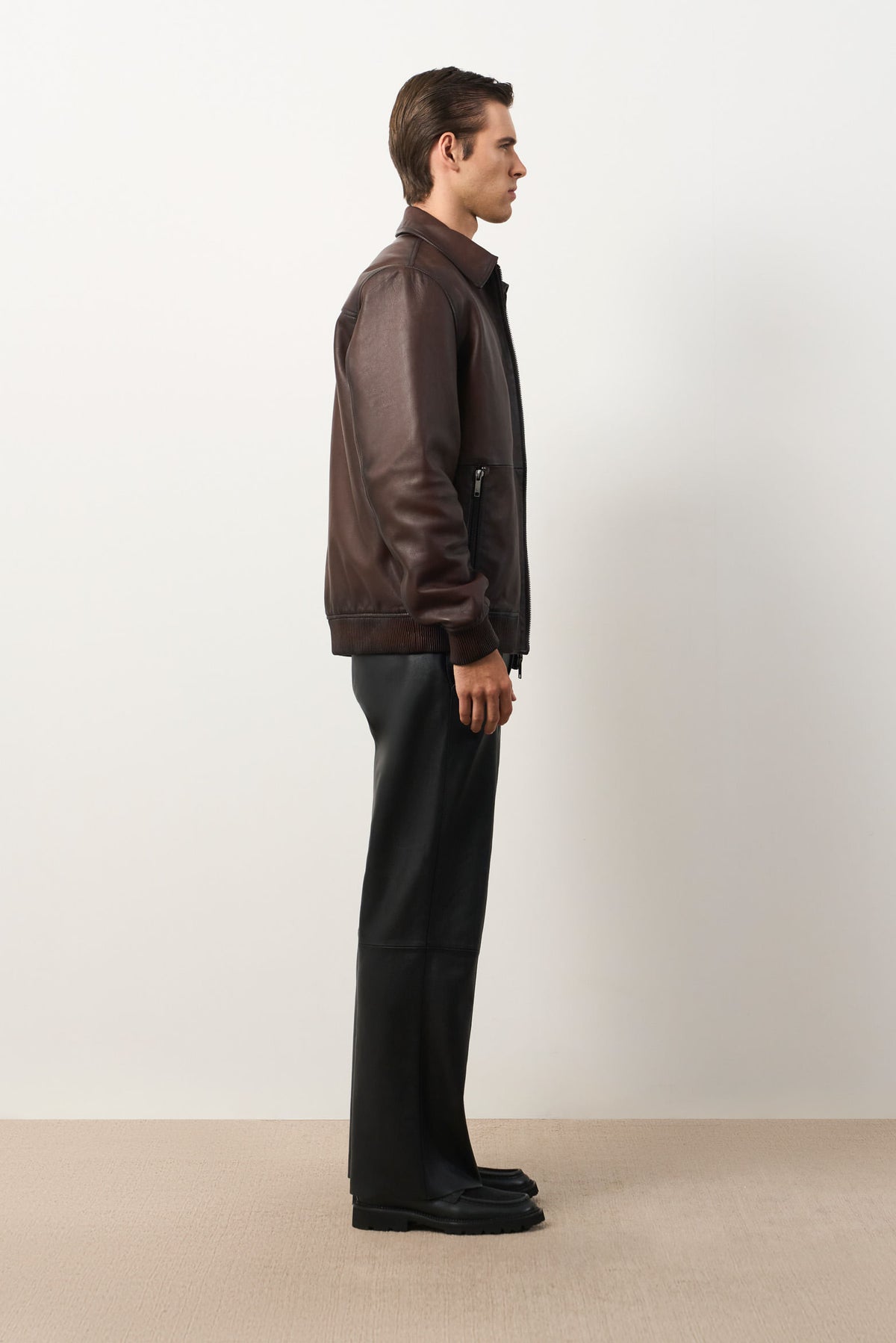 Men's Sinu Distressed Leather Jacket