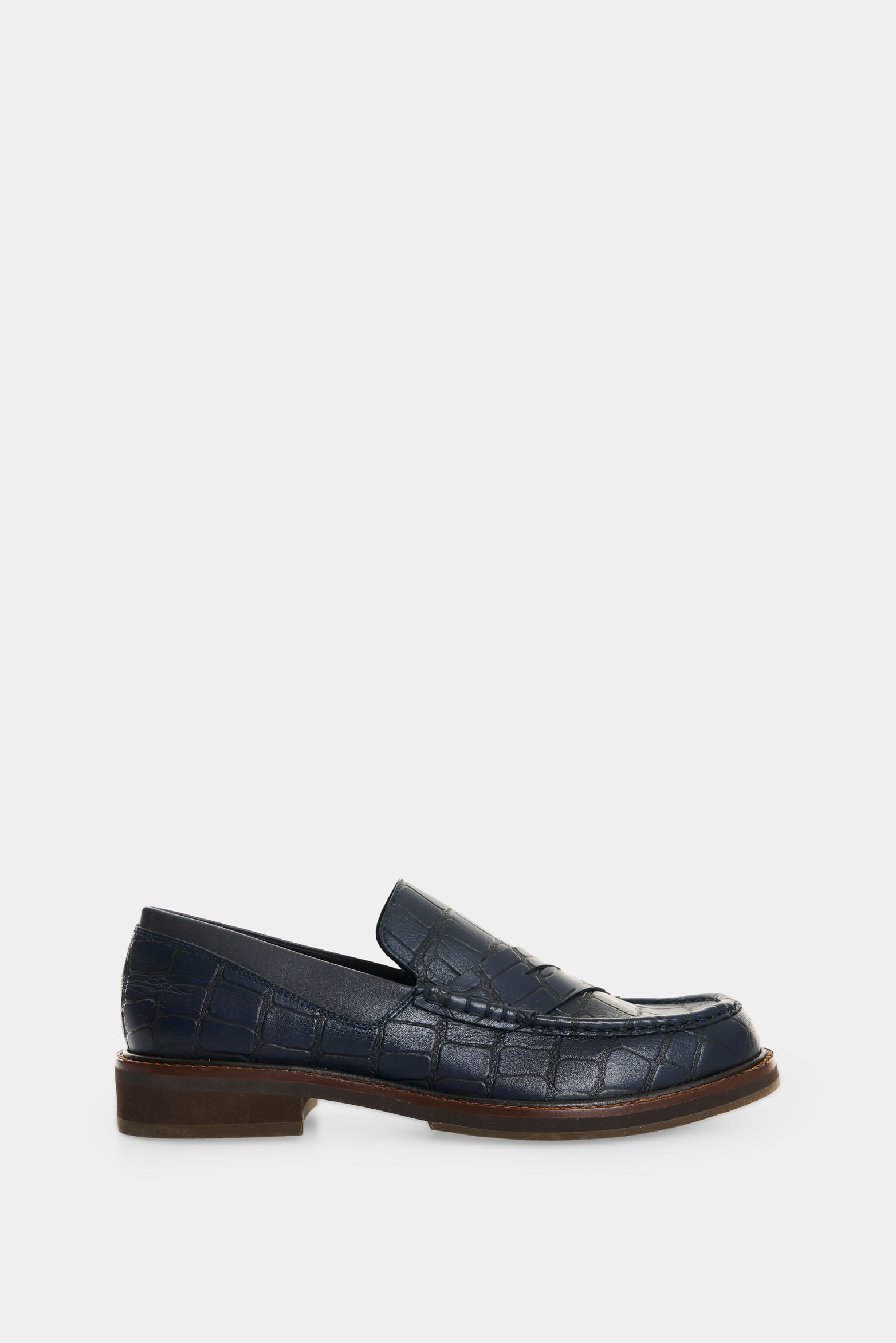 Women's Croco Leather Loafers