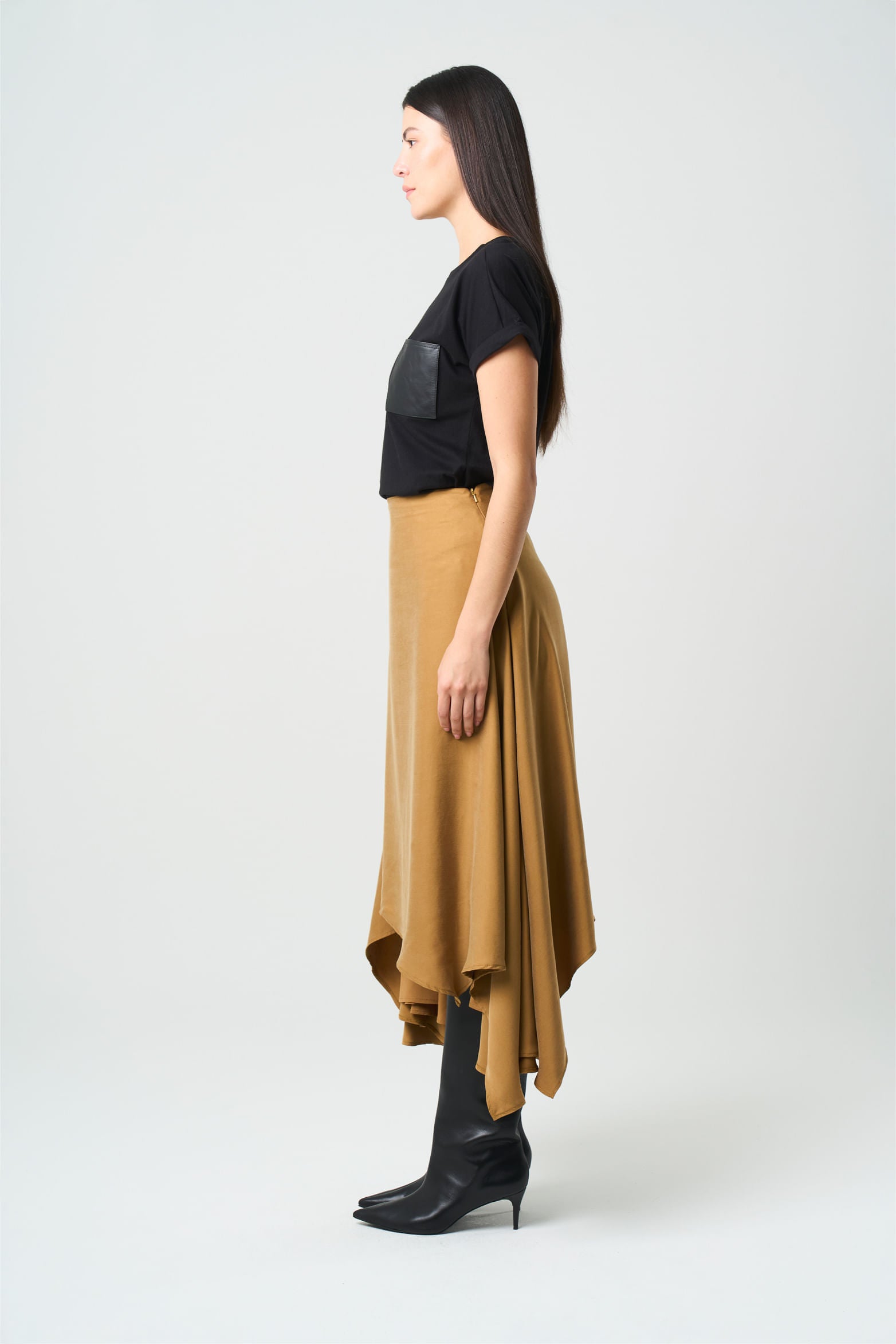 Soren Women's Asymmetrical Maxi Skirt