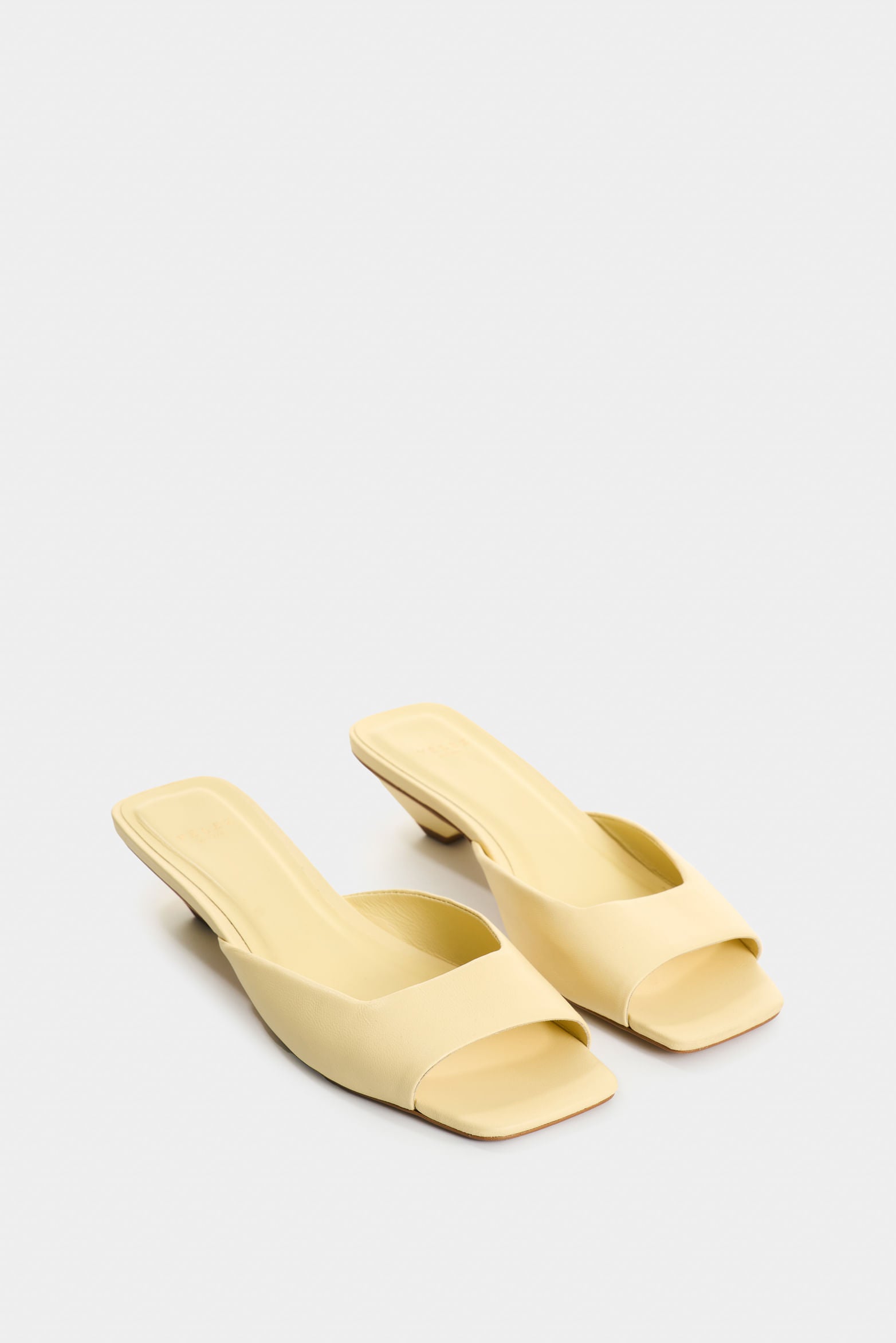 Marquee Yellow Leather Heeled Sandals for Women