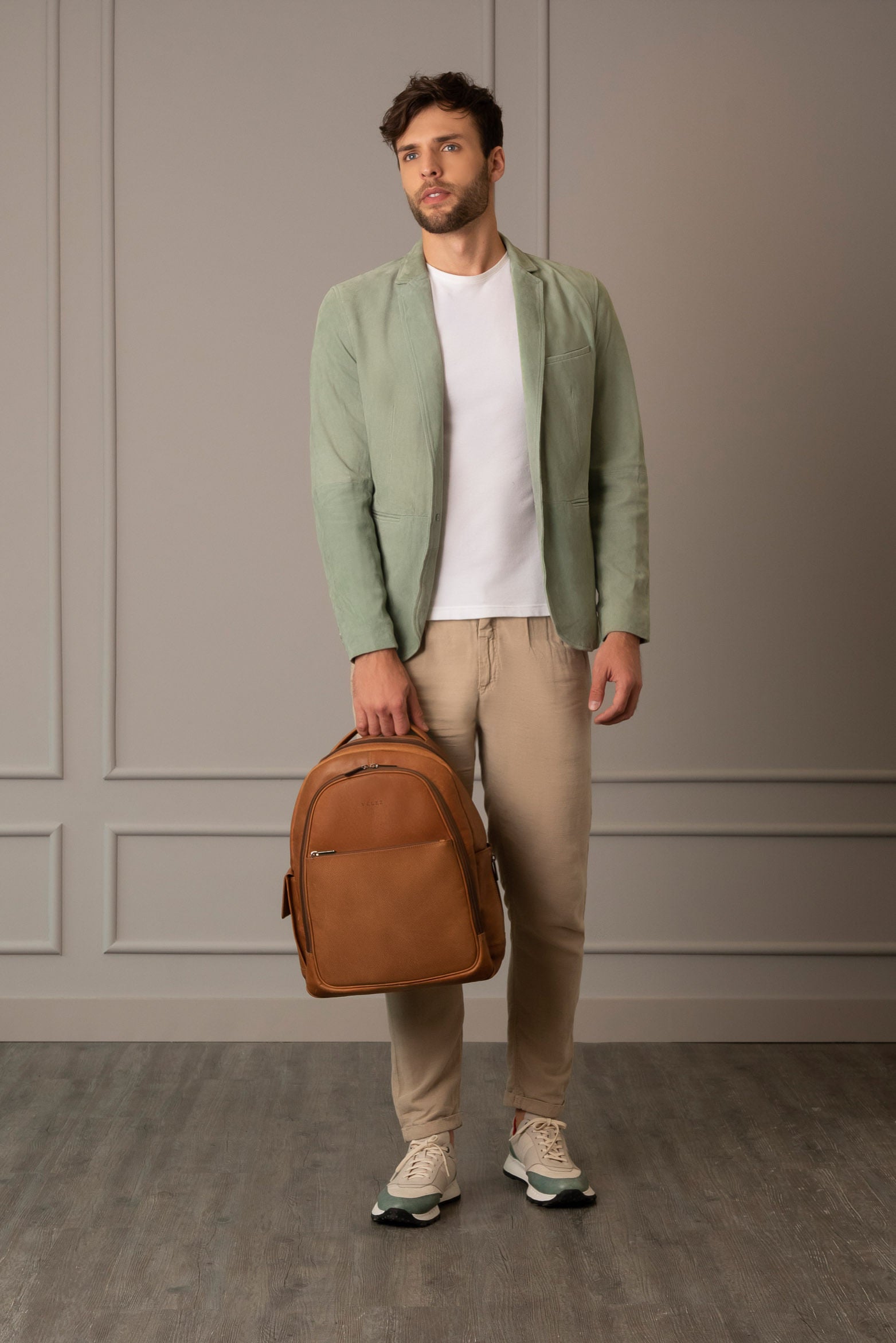 Tropical Leather Backpack