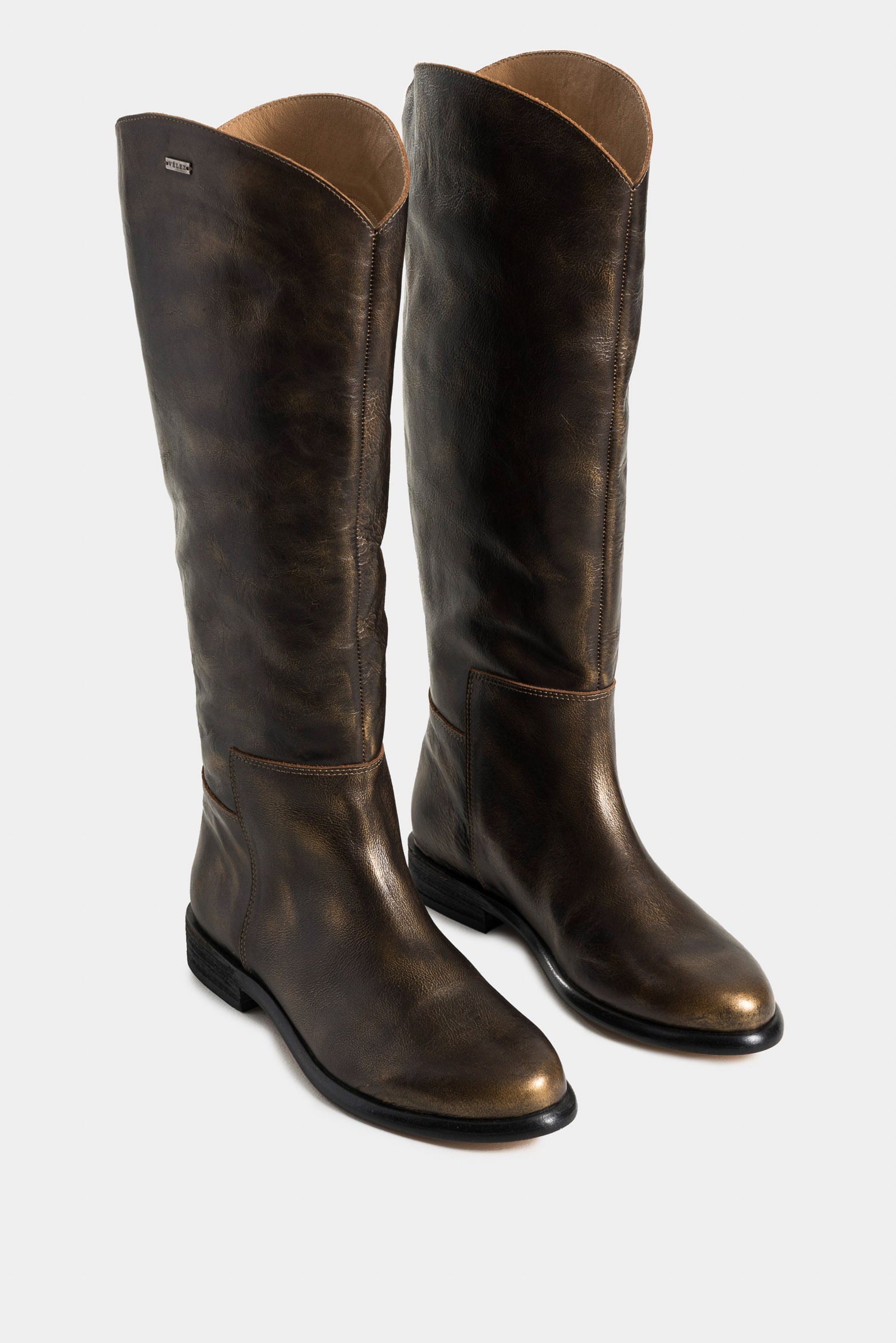 Kalahari Folia Leather Boots for Women with Equestrian Inspiration