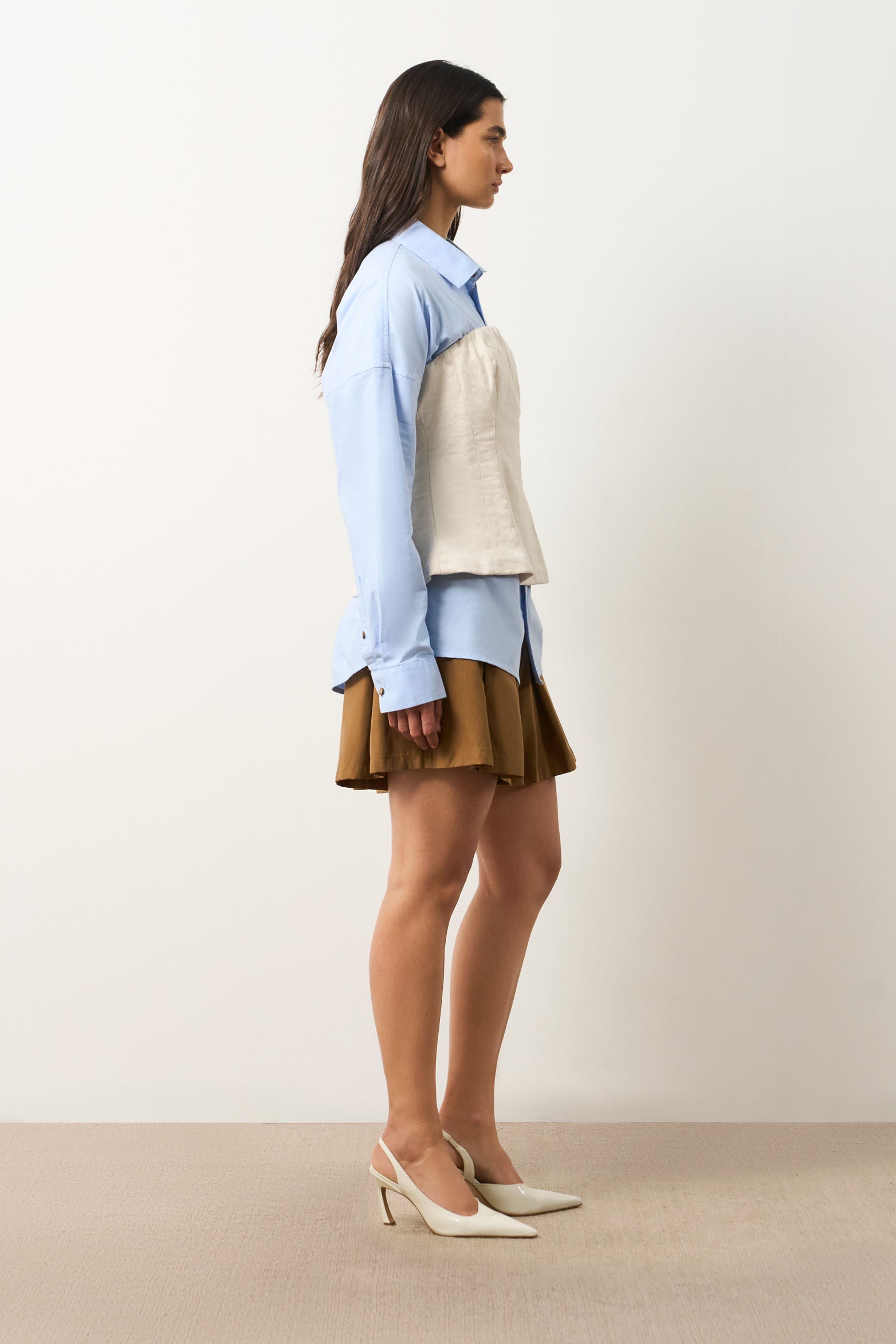 Strapless denim top for women Lumbre