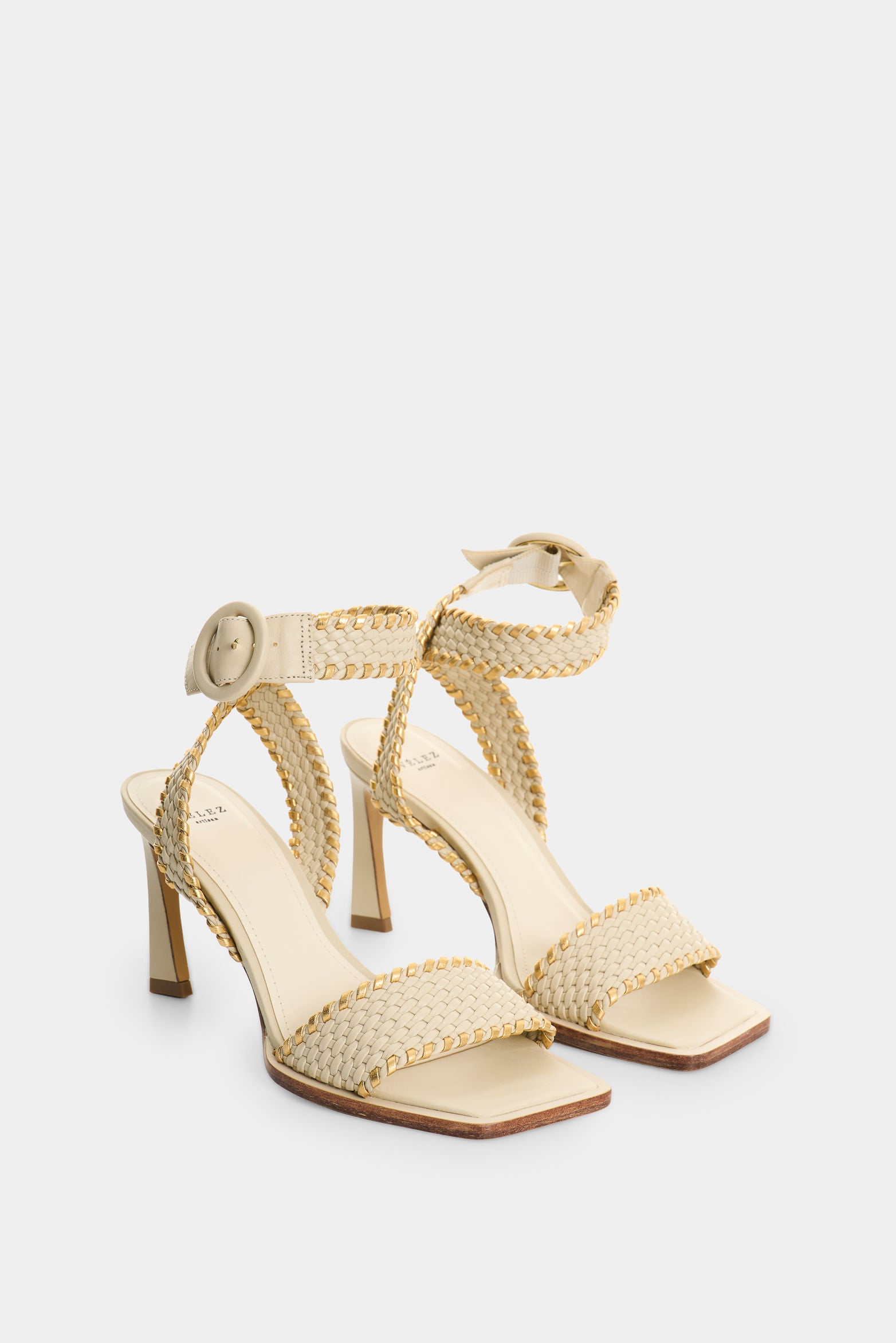Leather Heeled Sandals for Women Tolar