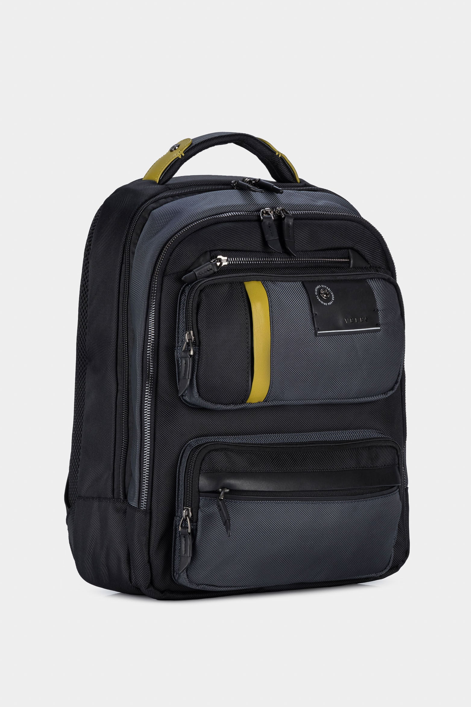 Men’s Living Multifunctional Backpack in Canvas with Leather Details