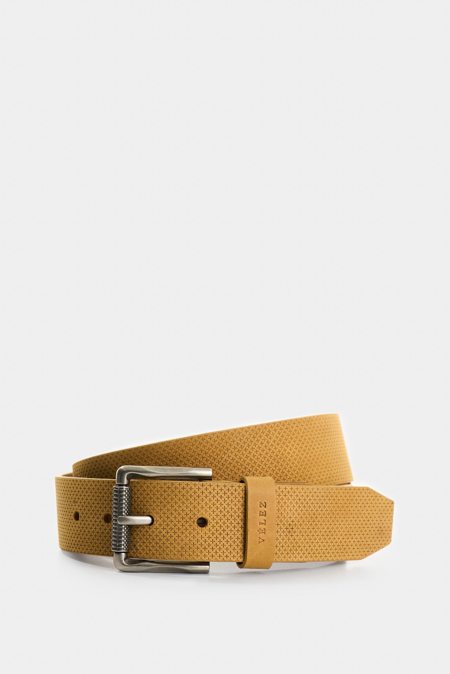 Oregon waxed single-face belt for men