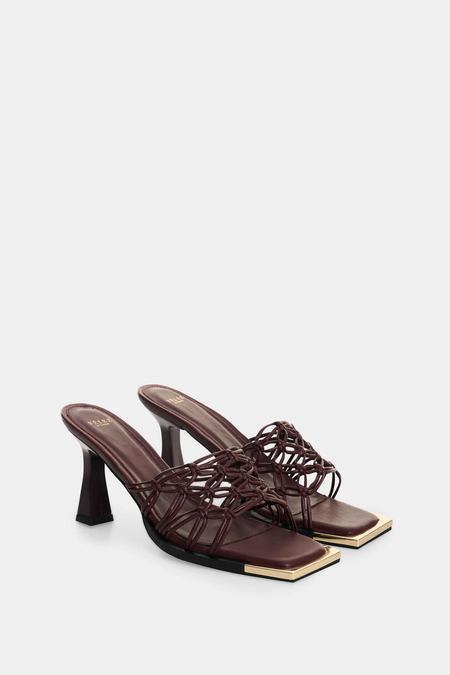 Leather heeled sandal for women Encore 2.0
