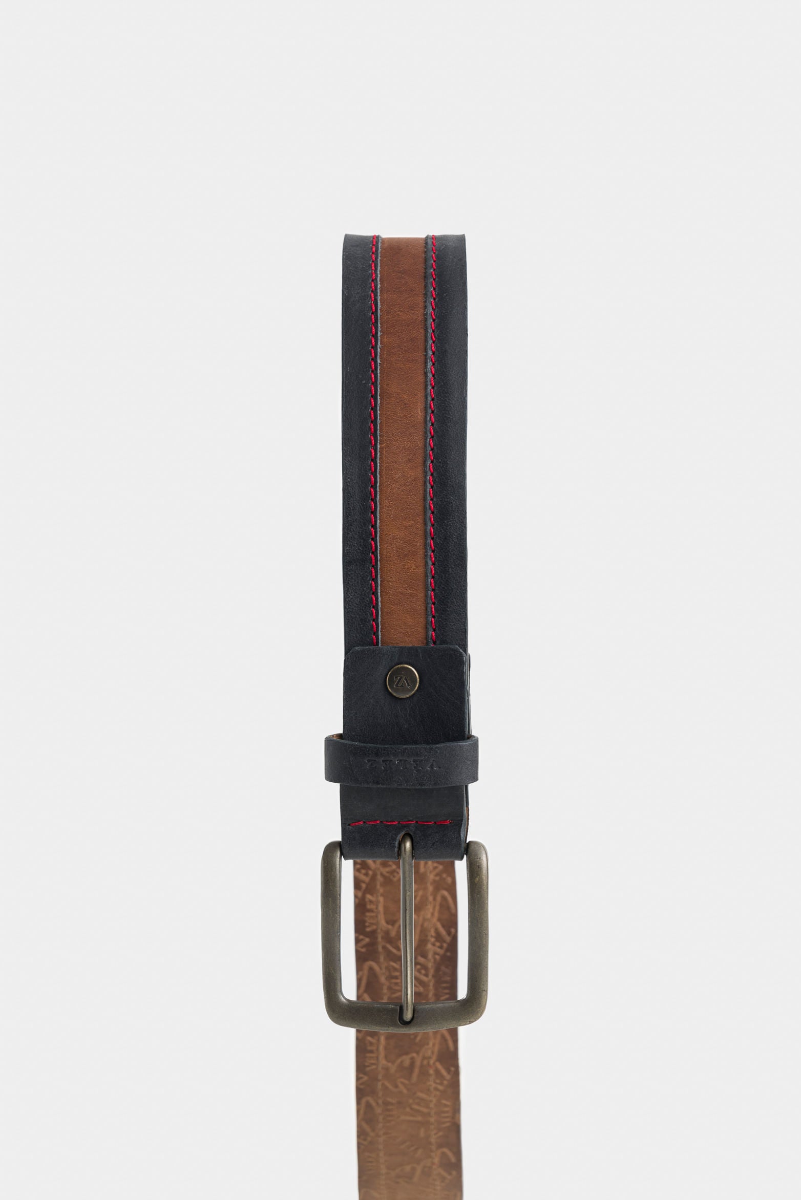 Regular Soft Leather Belt with Trapezoid Tip for Men