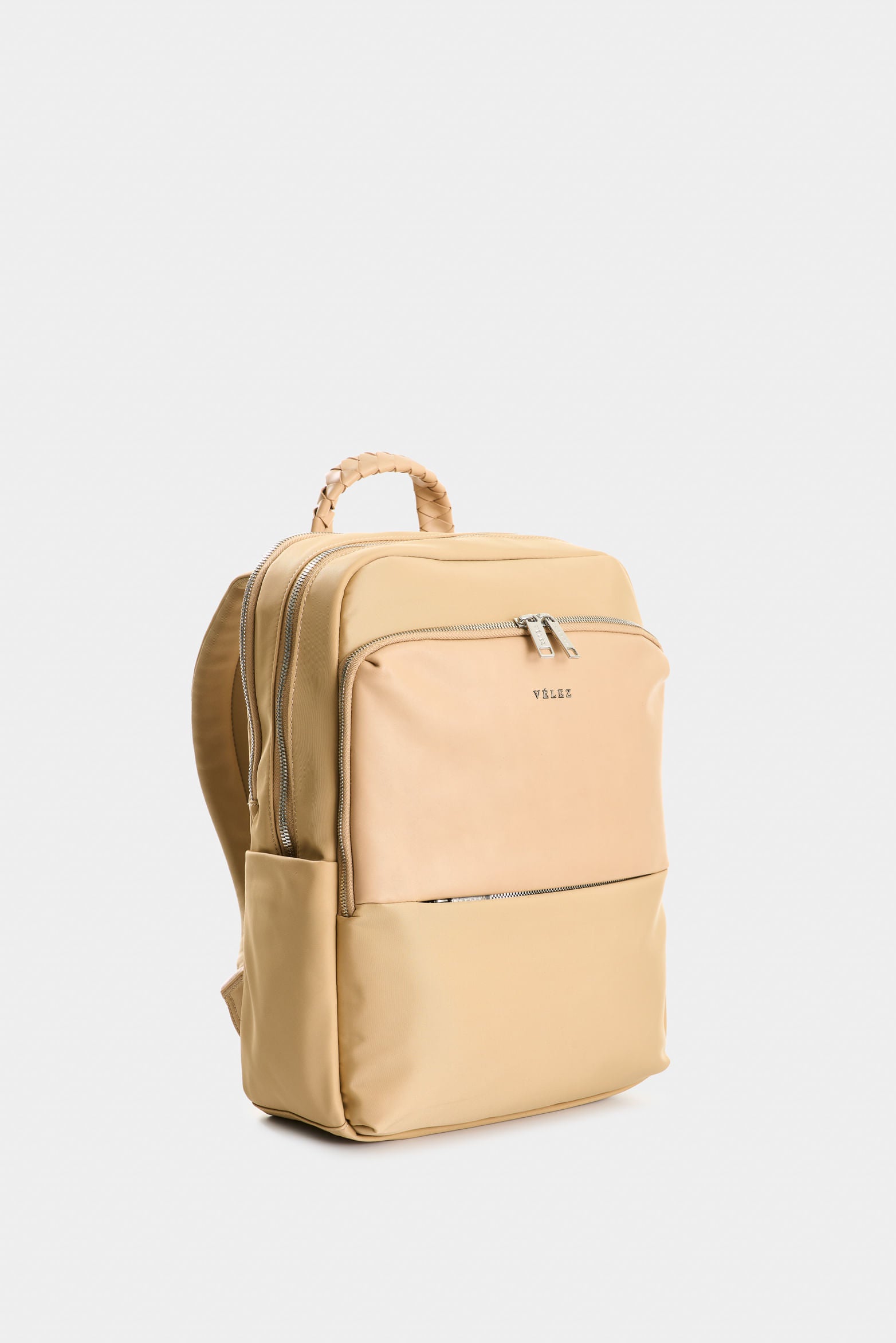 Marfilo Bag in Leather and Nylon for Women with Braided Handle