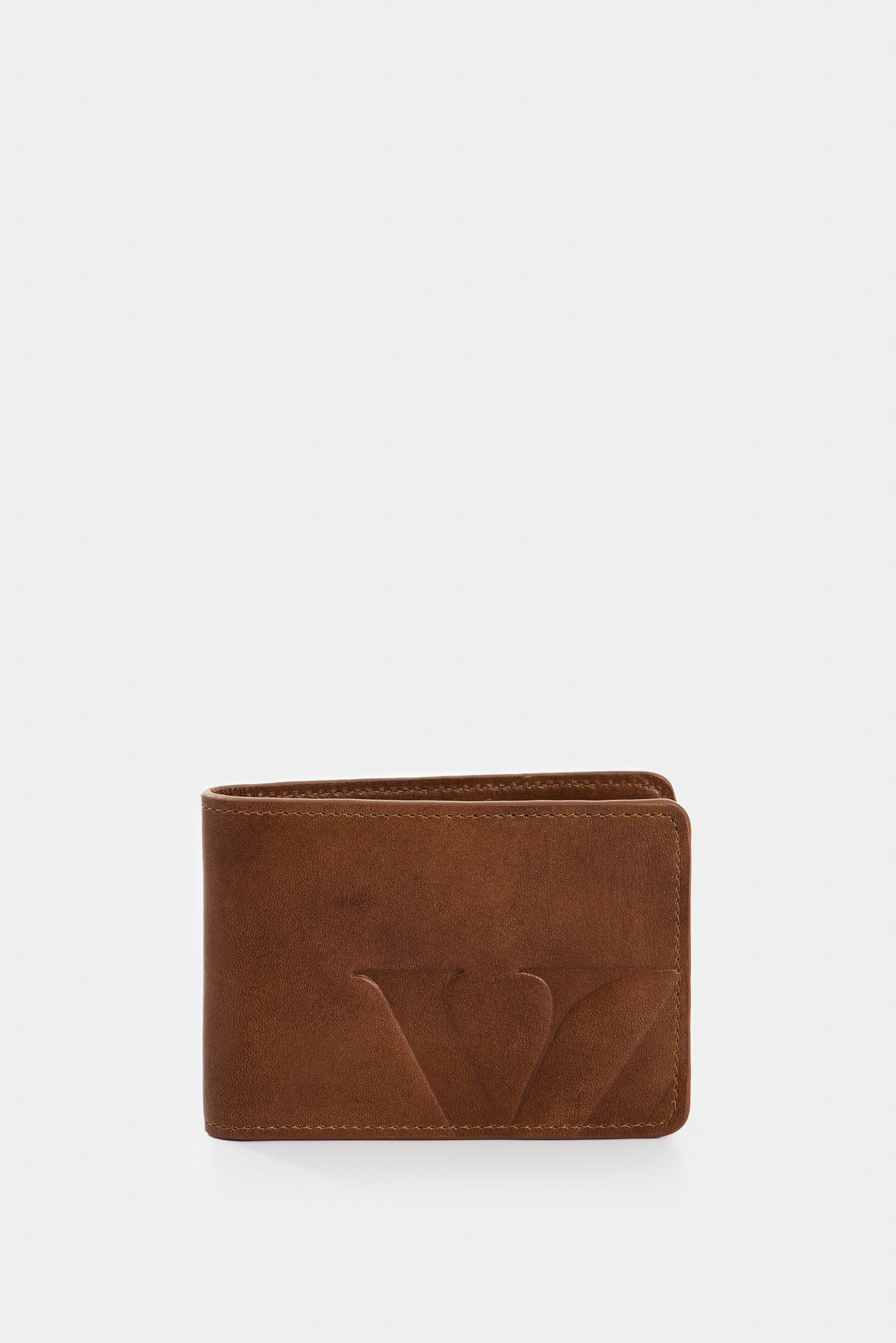 Alden Men's Leather Monogram Wallet