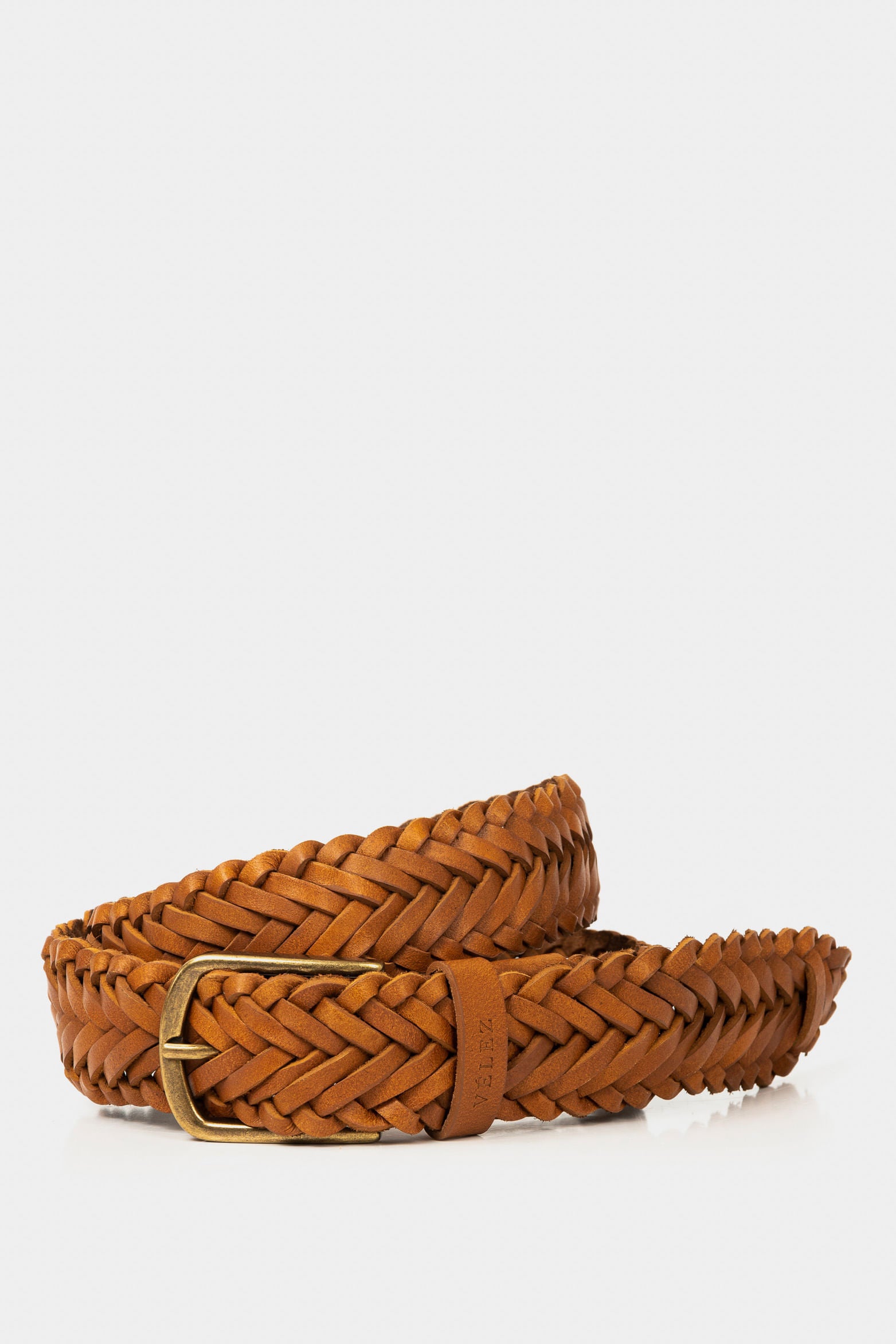 Men’s Giresun Single-Sided Handcrafted Braided Leather Belt in Honey