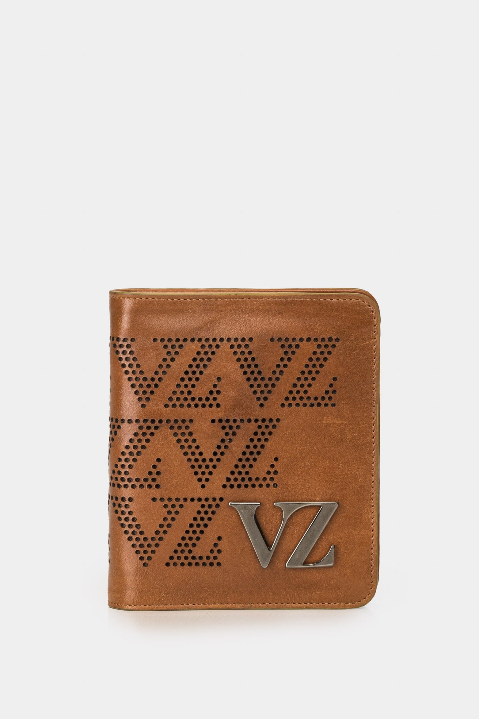 Women’s Kubor Leather Wallet with Metallic VZ Appliqué