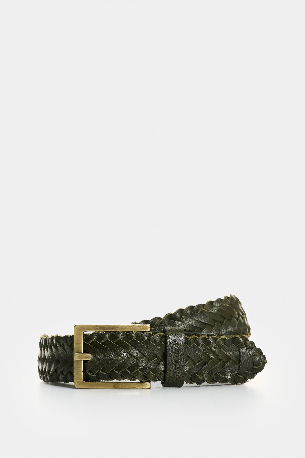 Braided leather belt for men Atlas