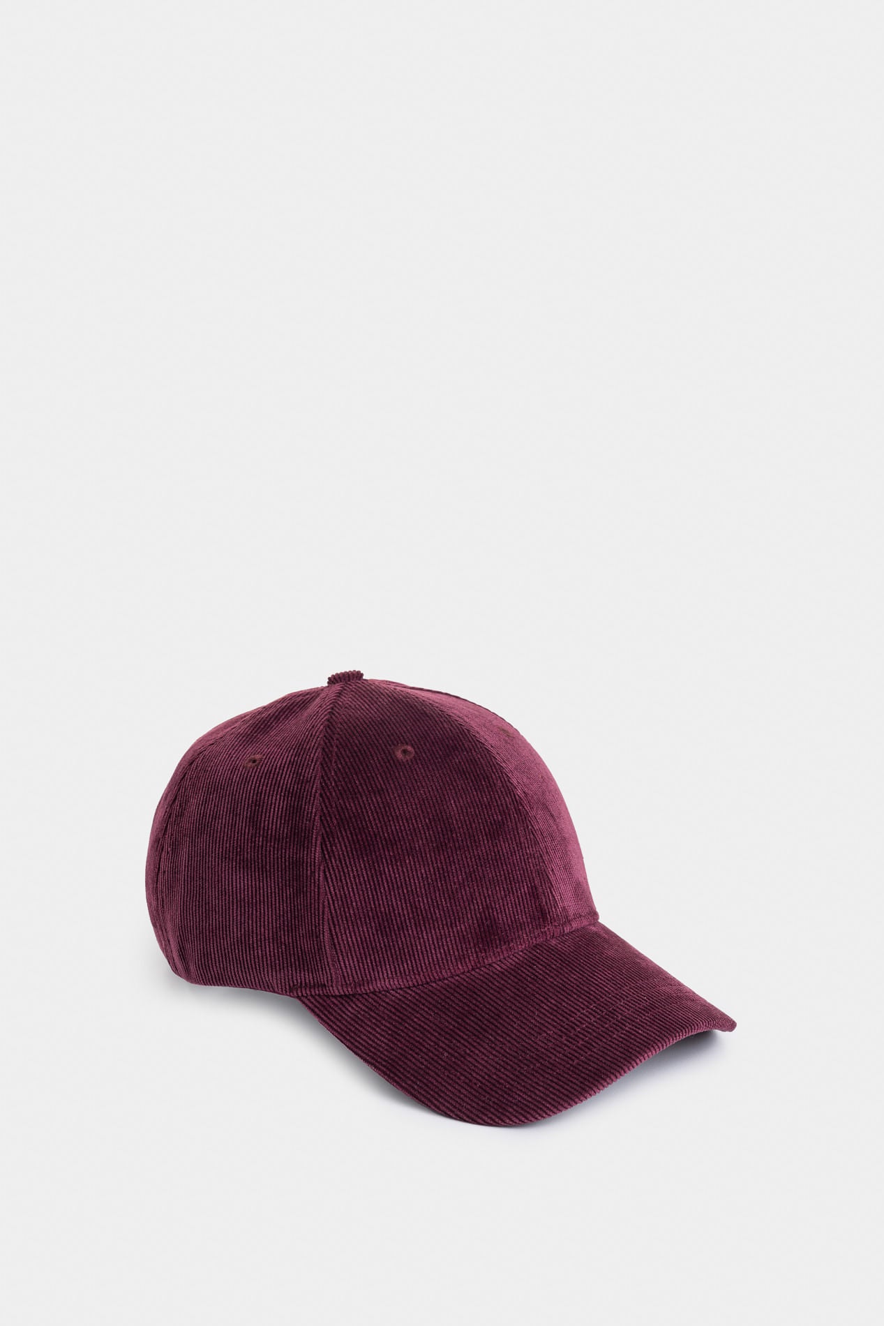 Corduroy trucker cap for men Borges 2, curved brim