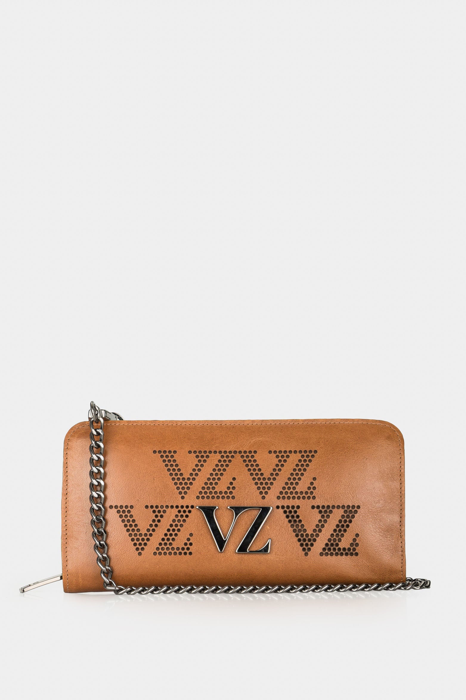 Women’s Parbat Accordion Wallet in Leather with Perforated Detail