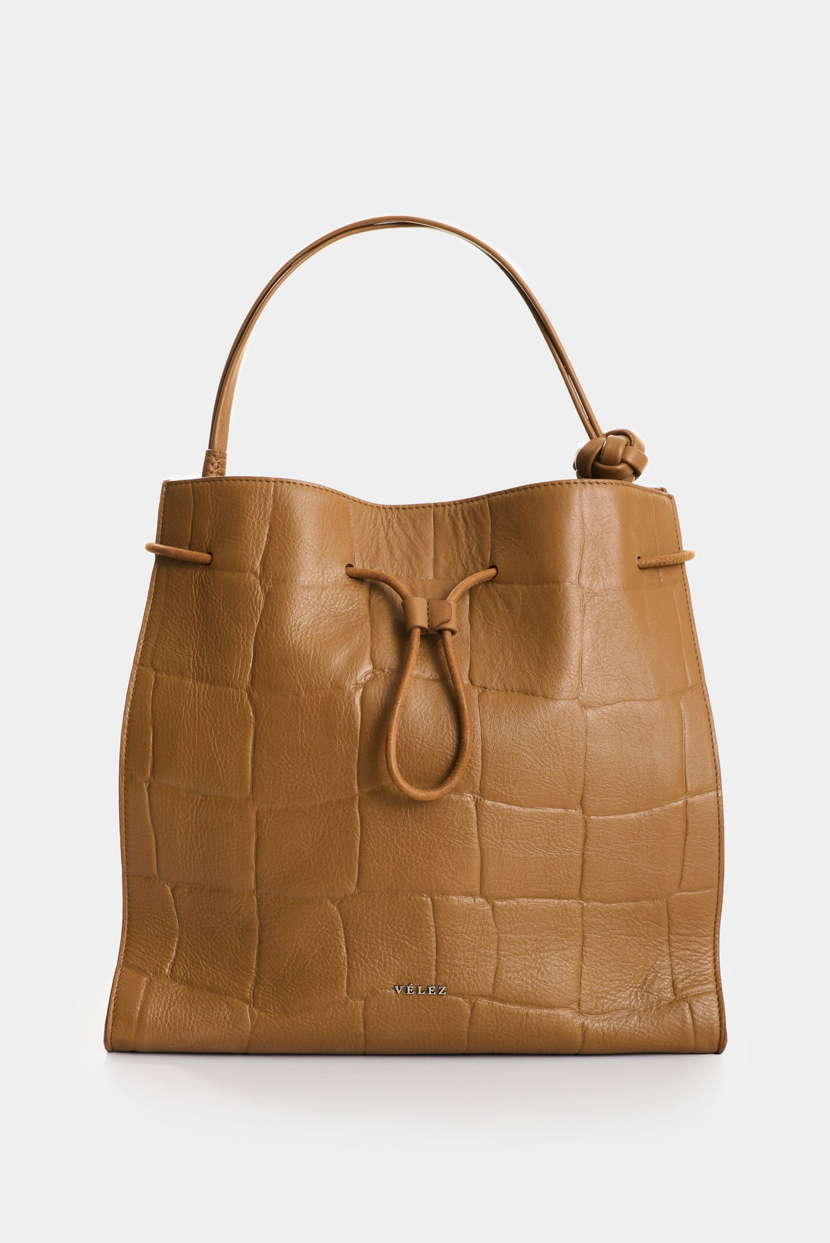 Embossed leather tote bag for women Aromia