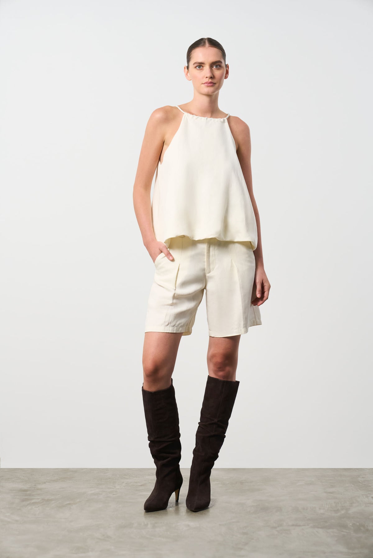 Linen balloon shirt for women Mira