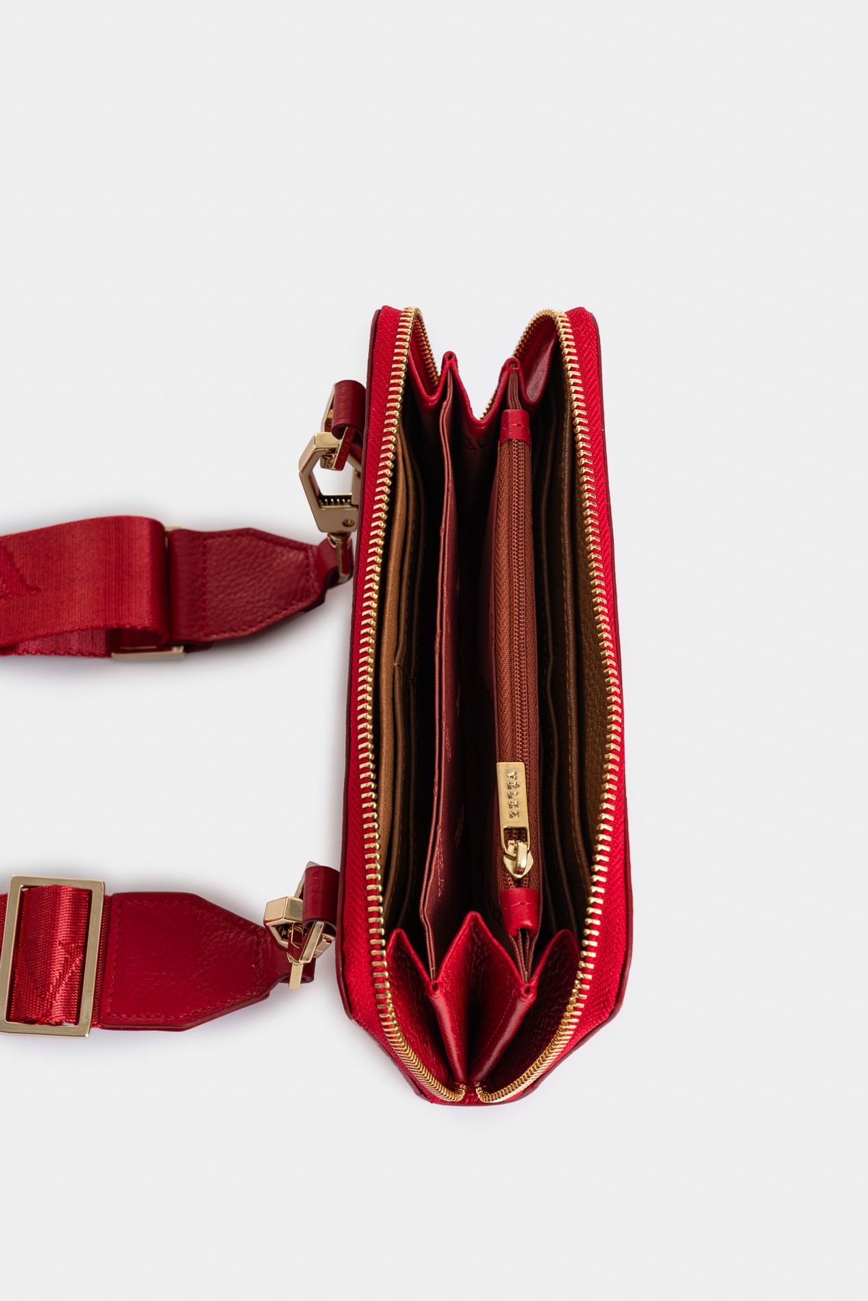 Vesubio leather checkbook holder for women