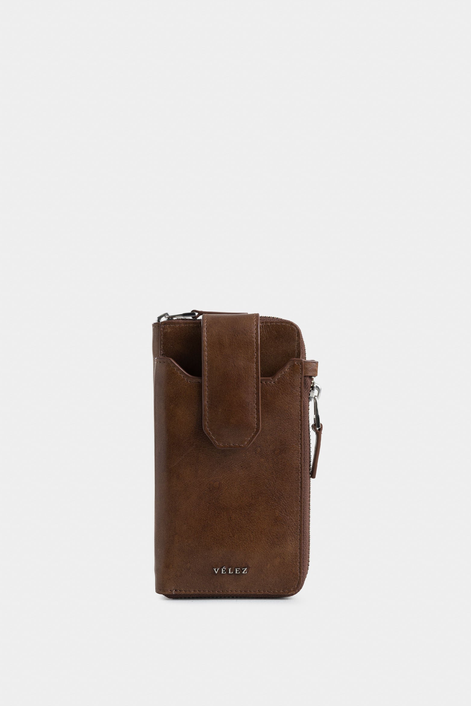 Halo Leather Wallet with Cell Phone Holder for Men