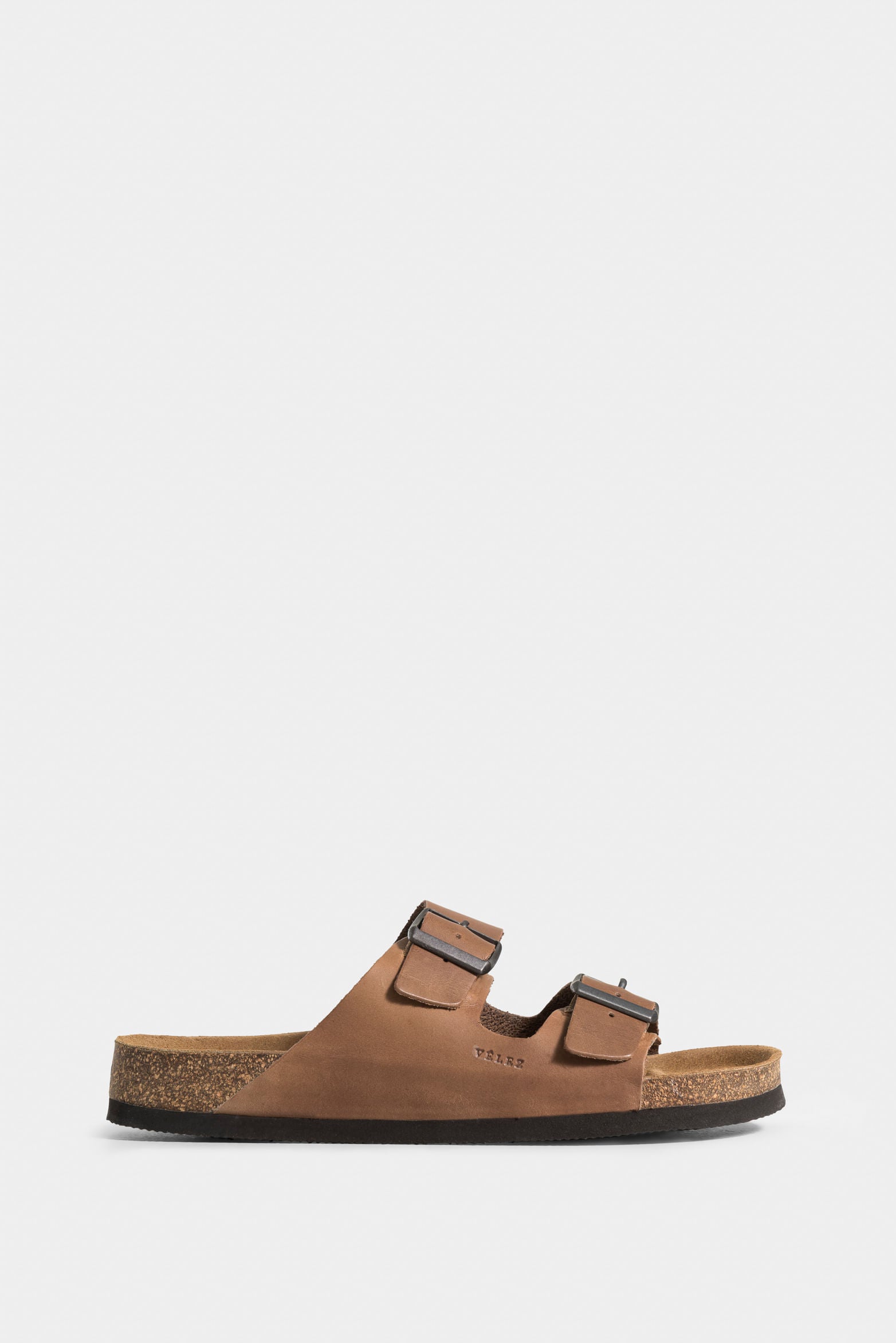 Flat Sandal in Vintage Leather