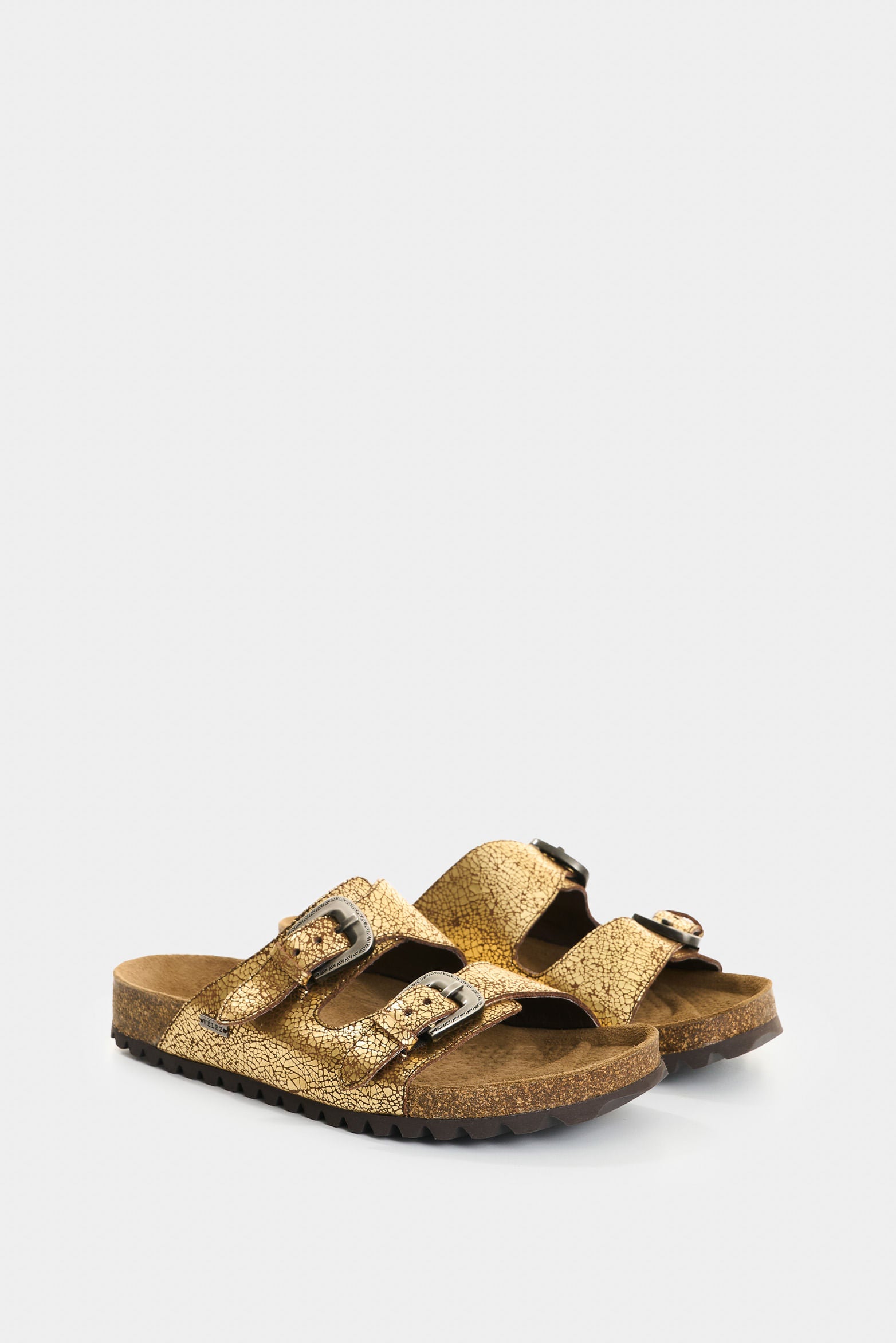 Folia Leather Flat Sandals for Women Misti