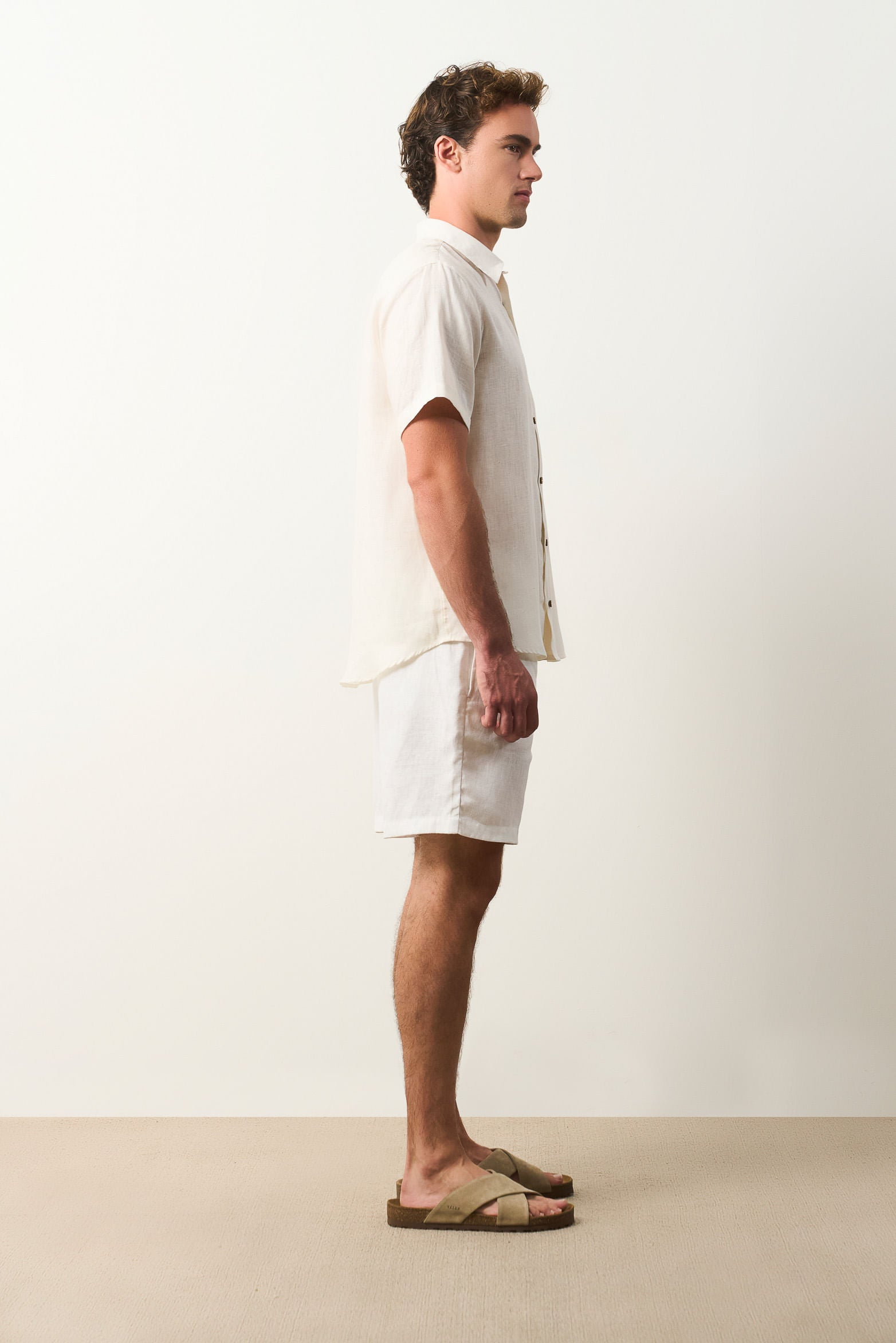 Siena short-sleeve linen shirt for men