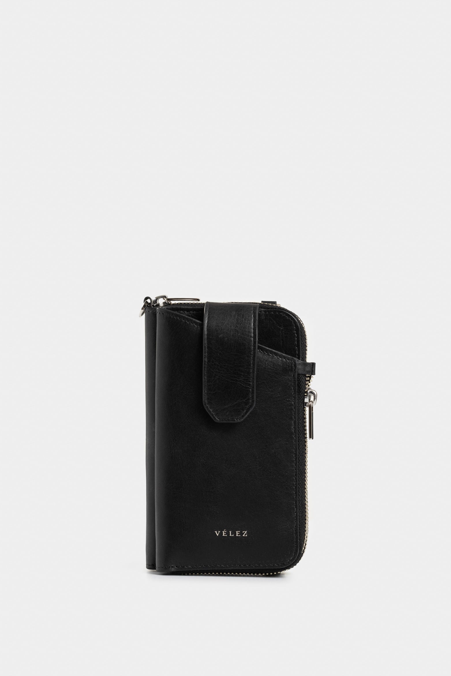 Ibiza Leather Checkbook Holder for Women with Chain