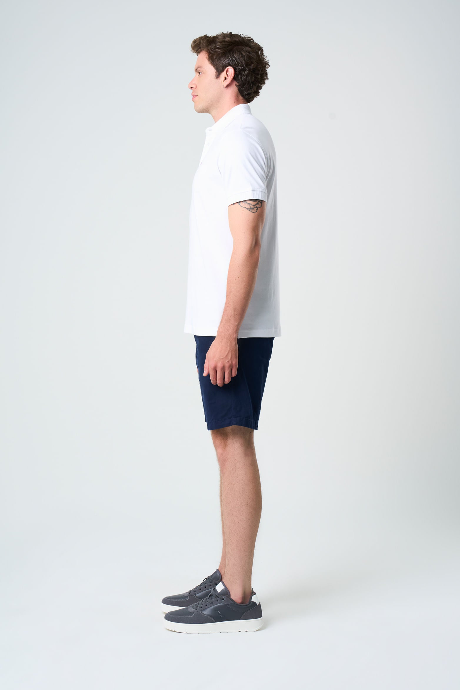 Alcor Short-Sleeve Polo for Men – Ribbed Detail