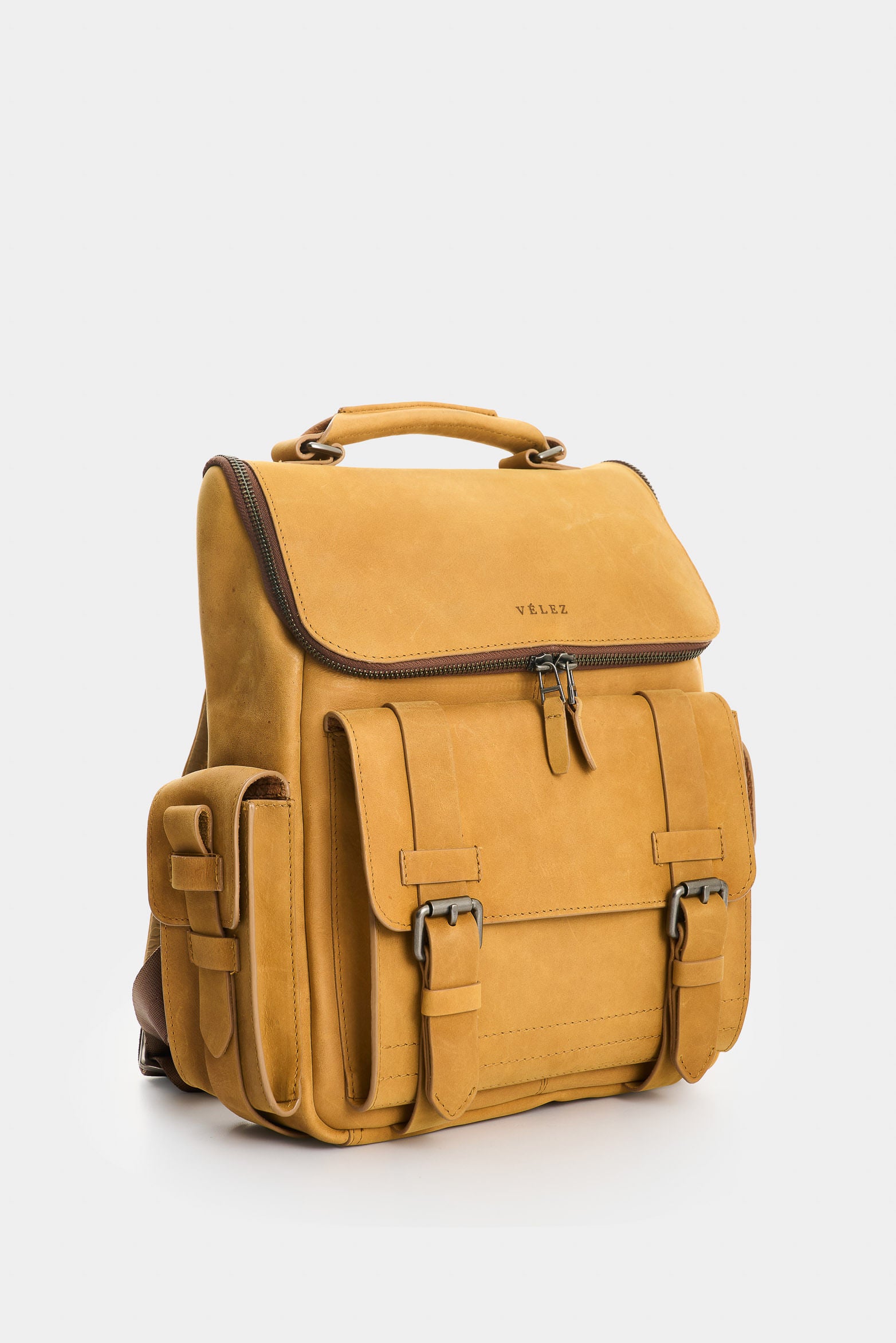 Rioja Oregon aged leather backpack for women