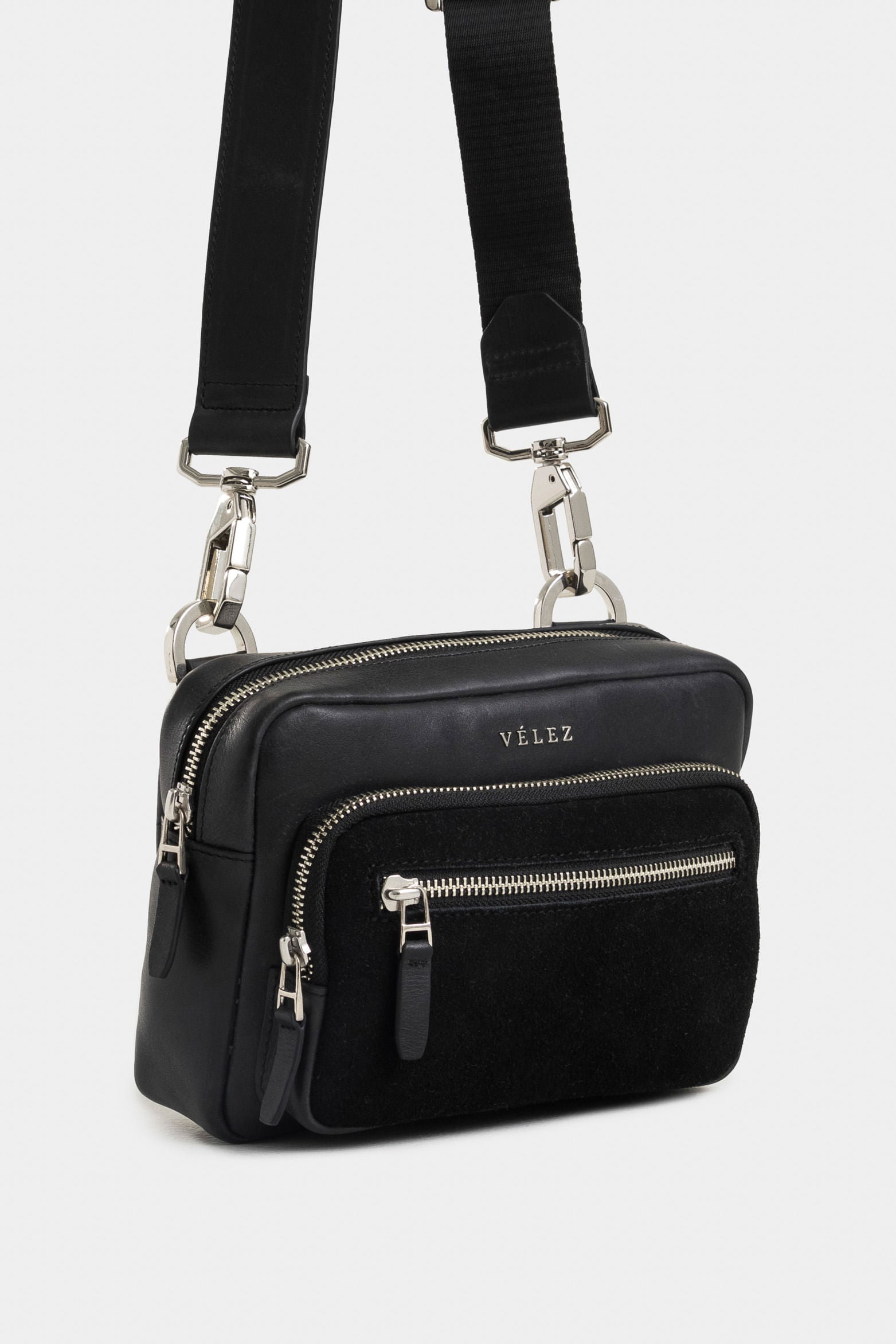 Bright Leather Hands-Free Bag for Men with Black Padded Detail