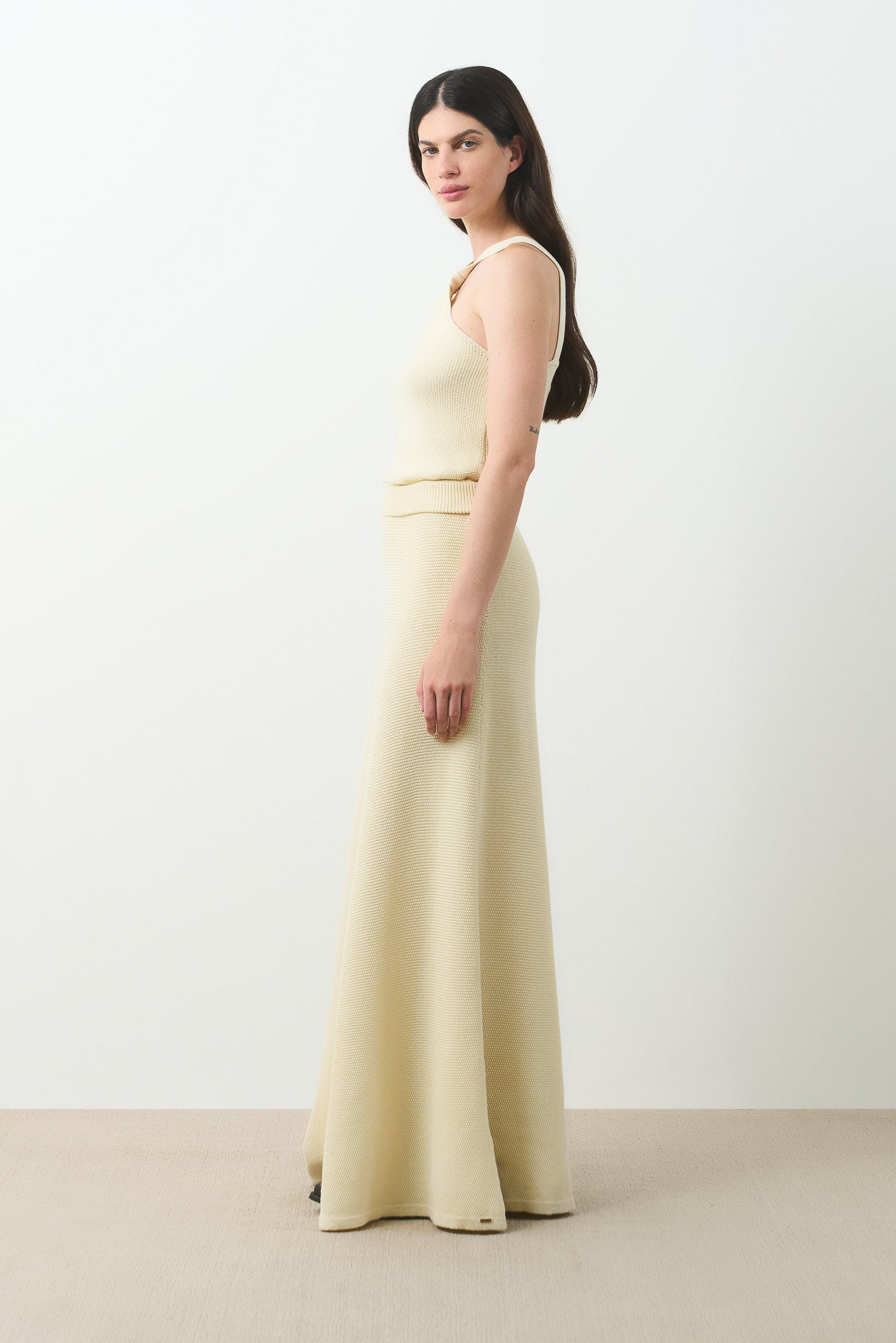 Nuna long knit skirt for women