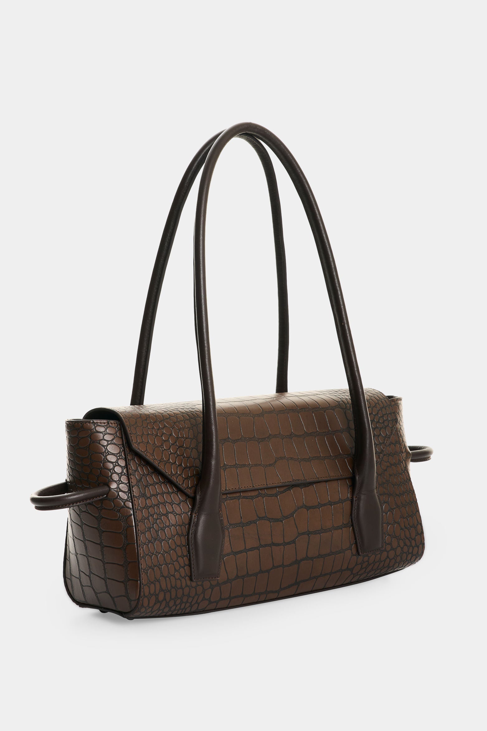 Men's Croco Leather Crossbody Bag