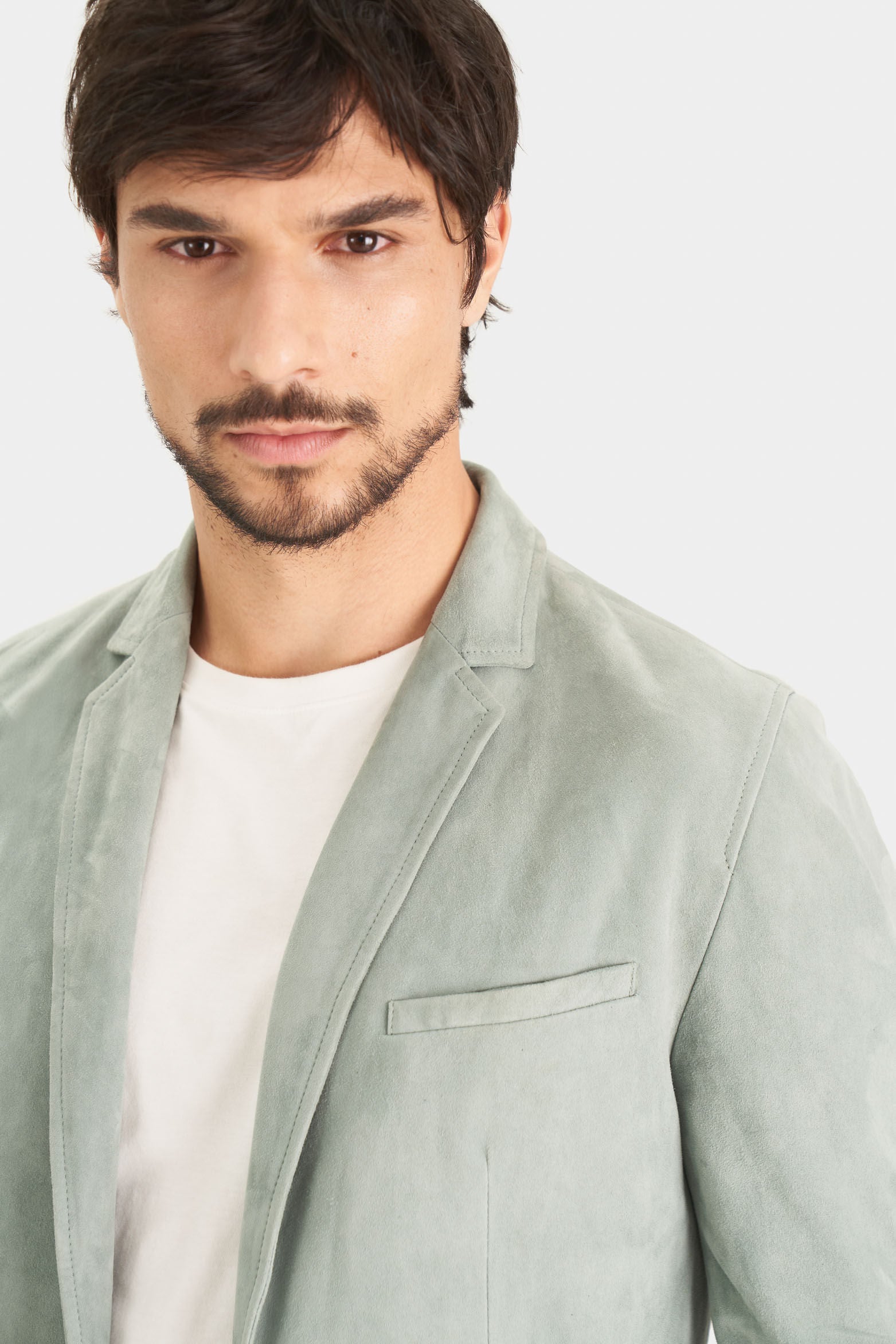 Men`s Niger Suede Blazer - Semi-Fitted