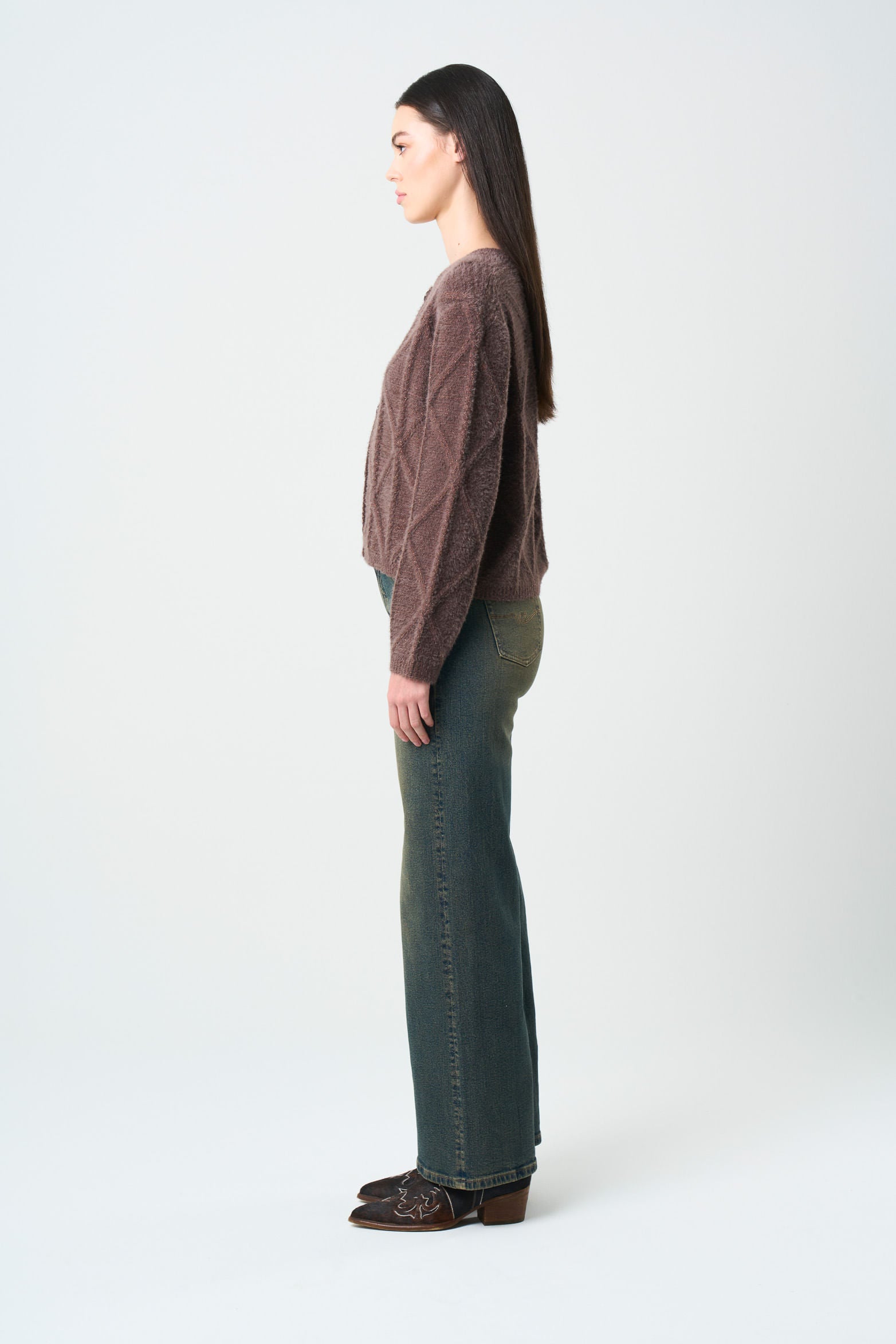 Women’s Soren Lurex-Knit Cardigan
