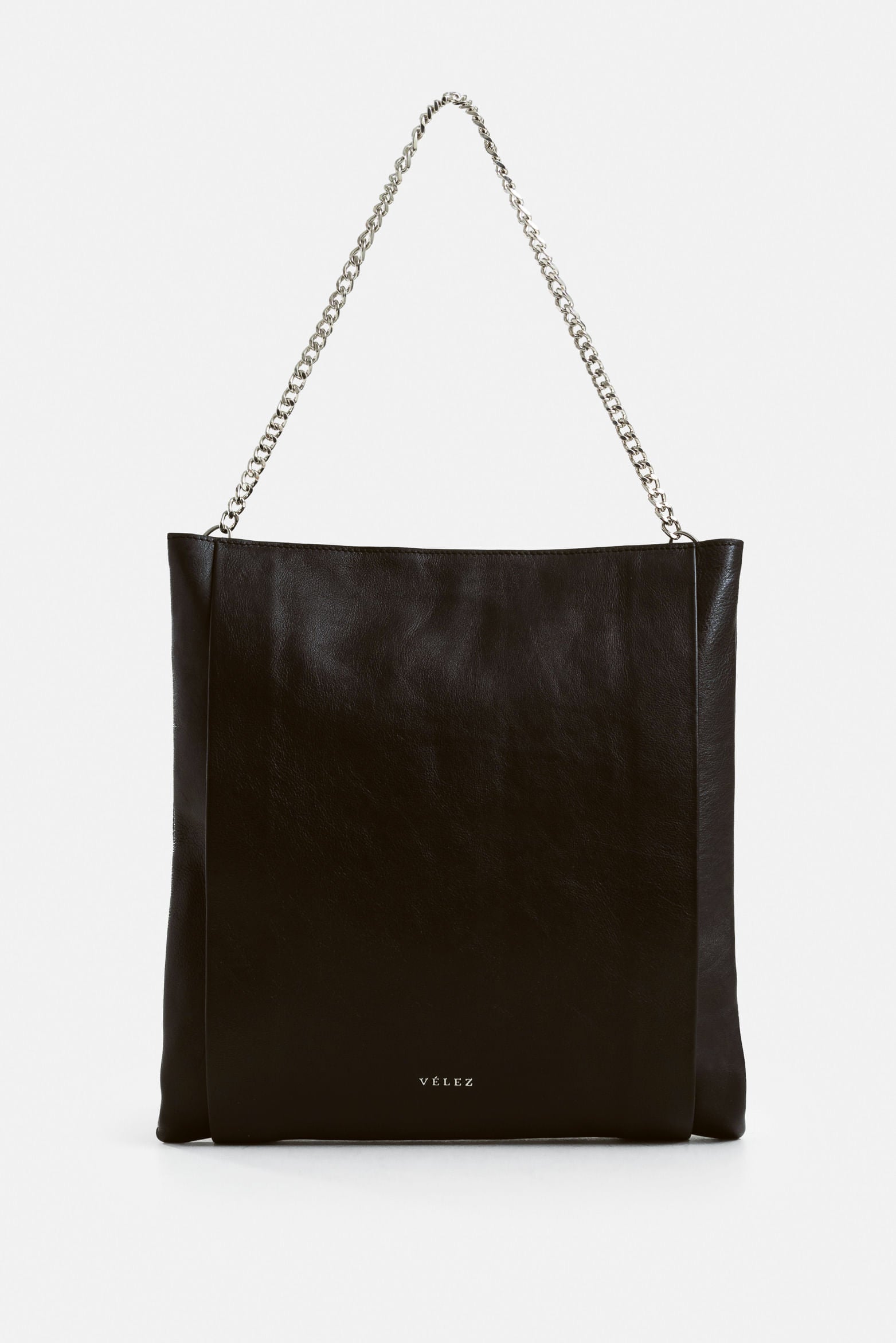 Caltha Leather Shopping Bag for Women with Metal Handle