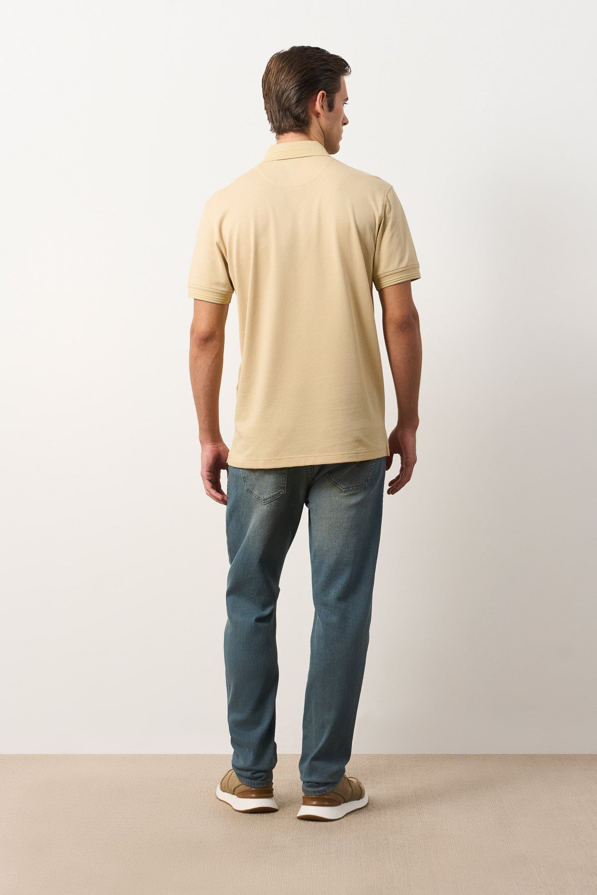 Men's Lucca Textured Short-Sleeve Polo