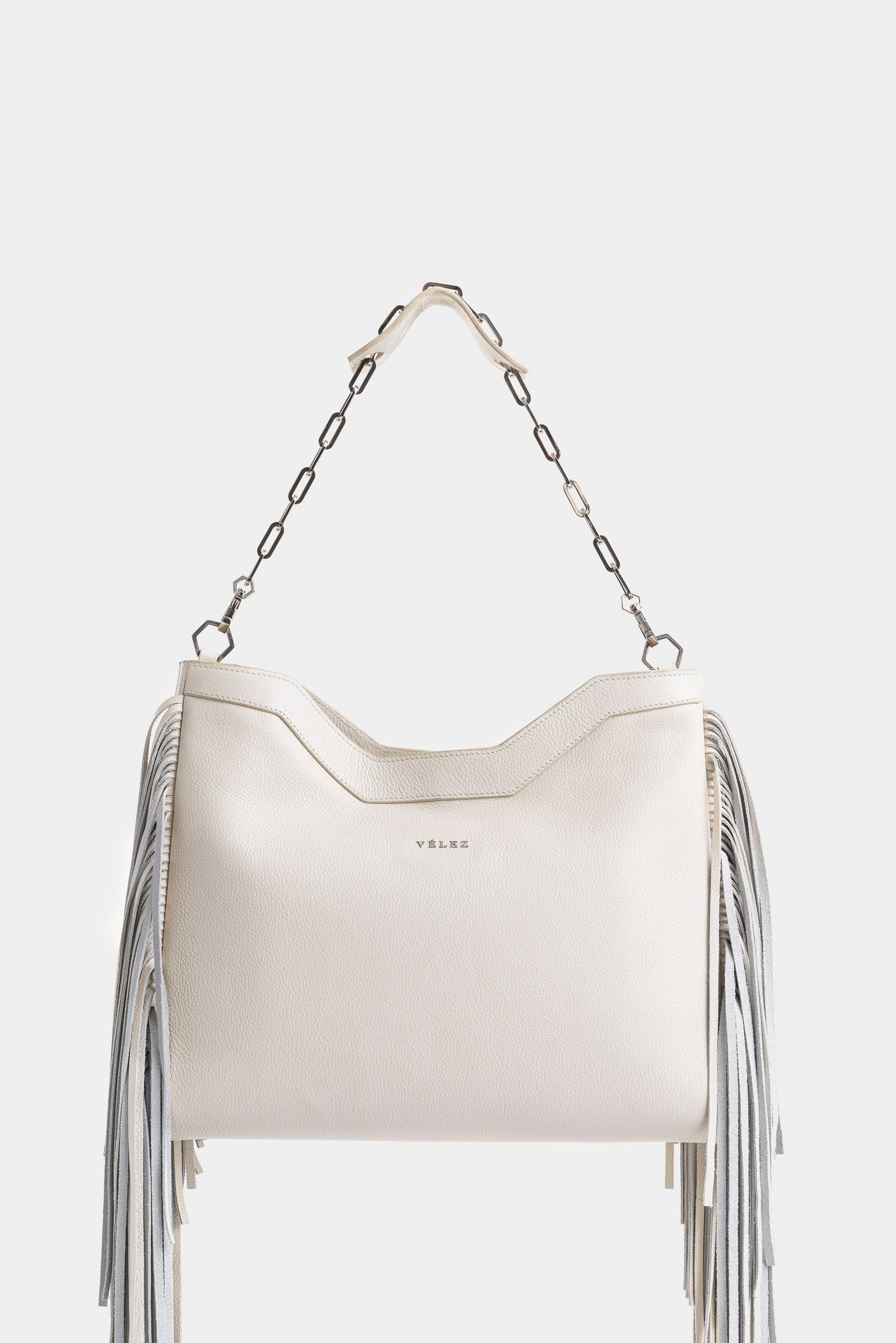 Magena Mini Leather Shopping Bag for Women with Fringe