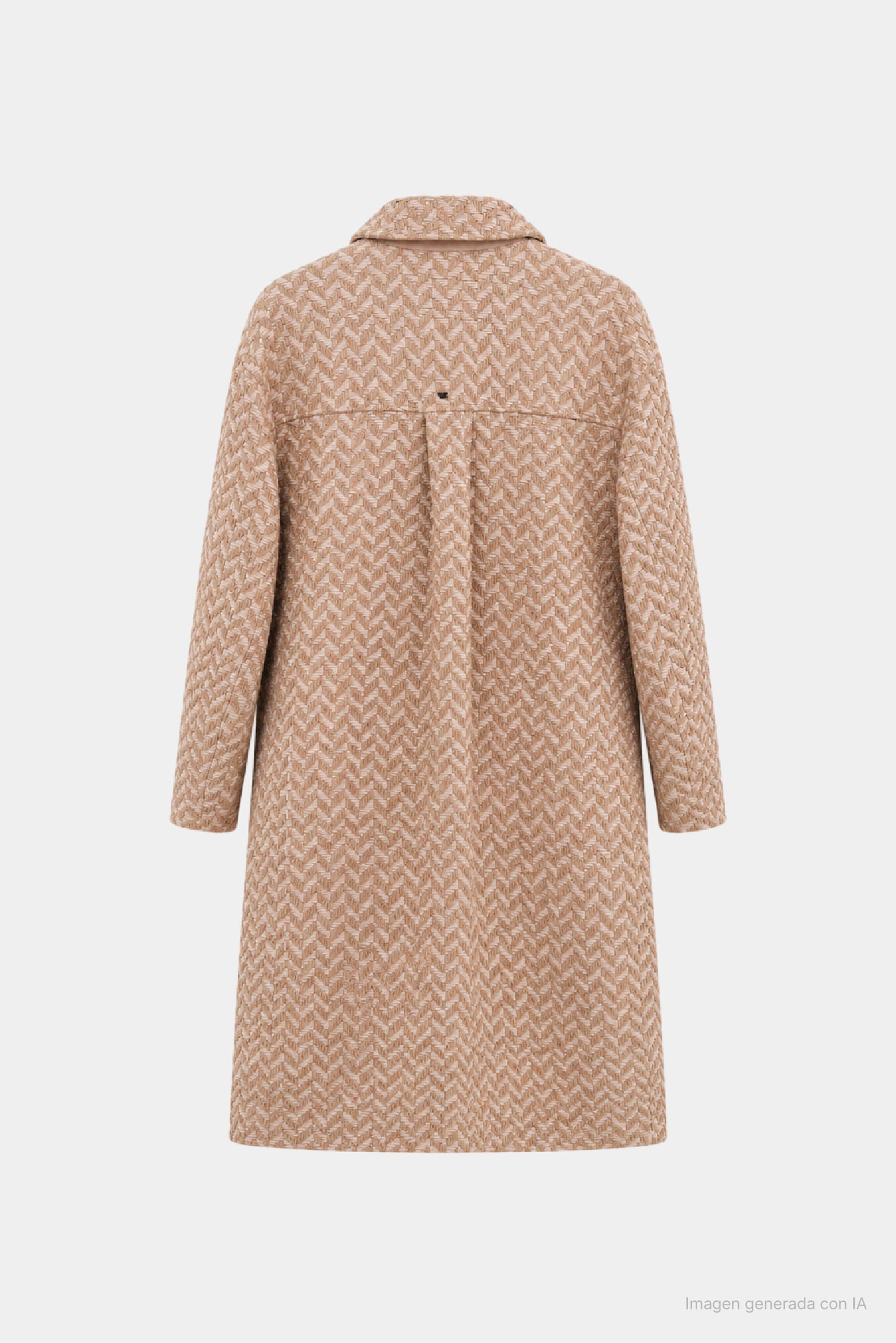 Nare Oversized Woven Leather Coat for Women