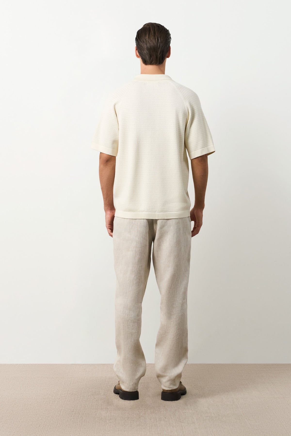 Short-sleeve woven shirt for men Lumbre
