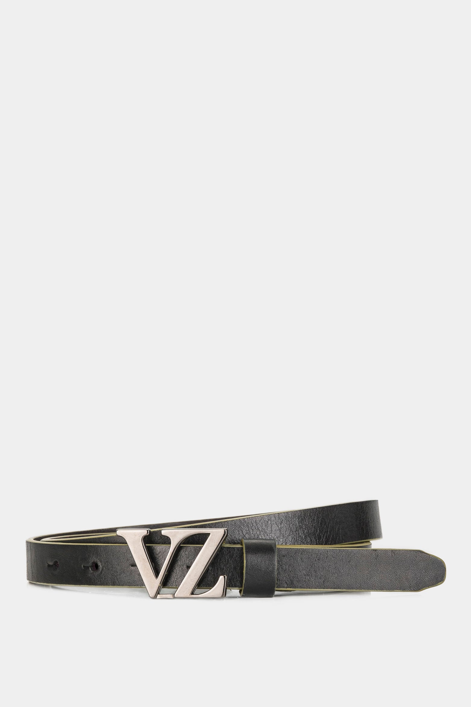 Women's V2 Monogram Leather Belt with Buckle