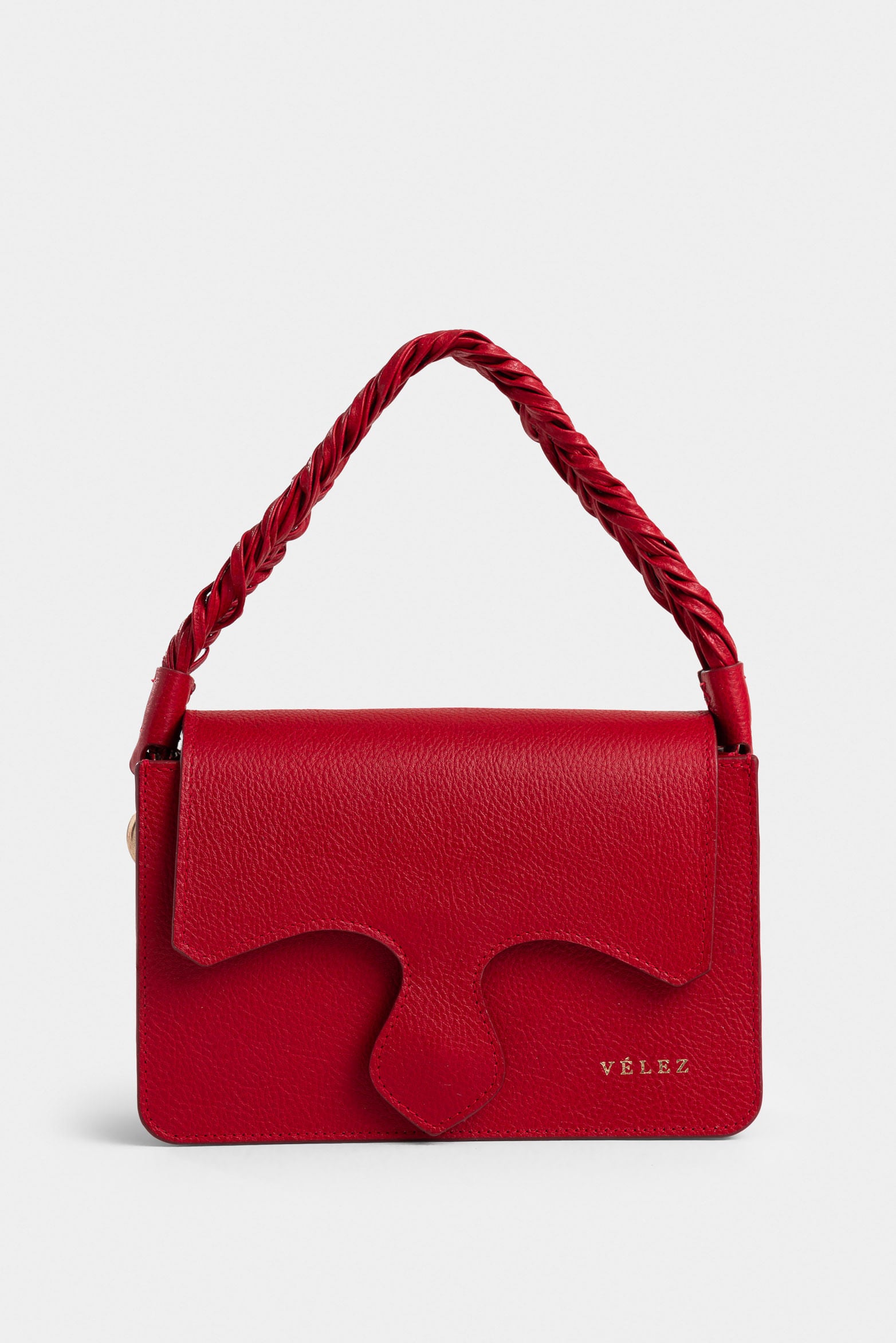 Garniel Leather Bowling Bag for Women with Braided Handle