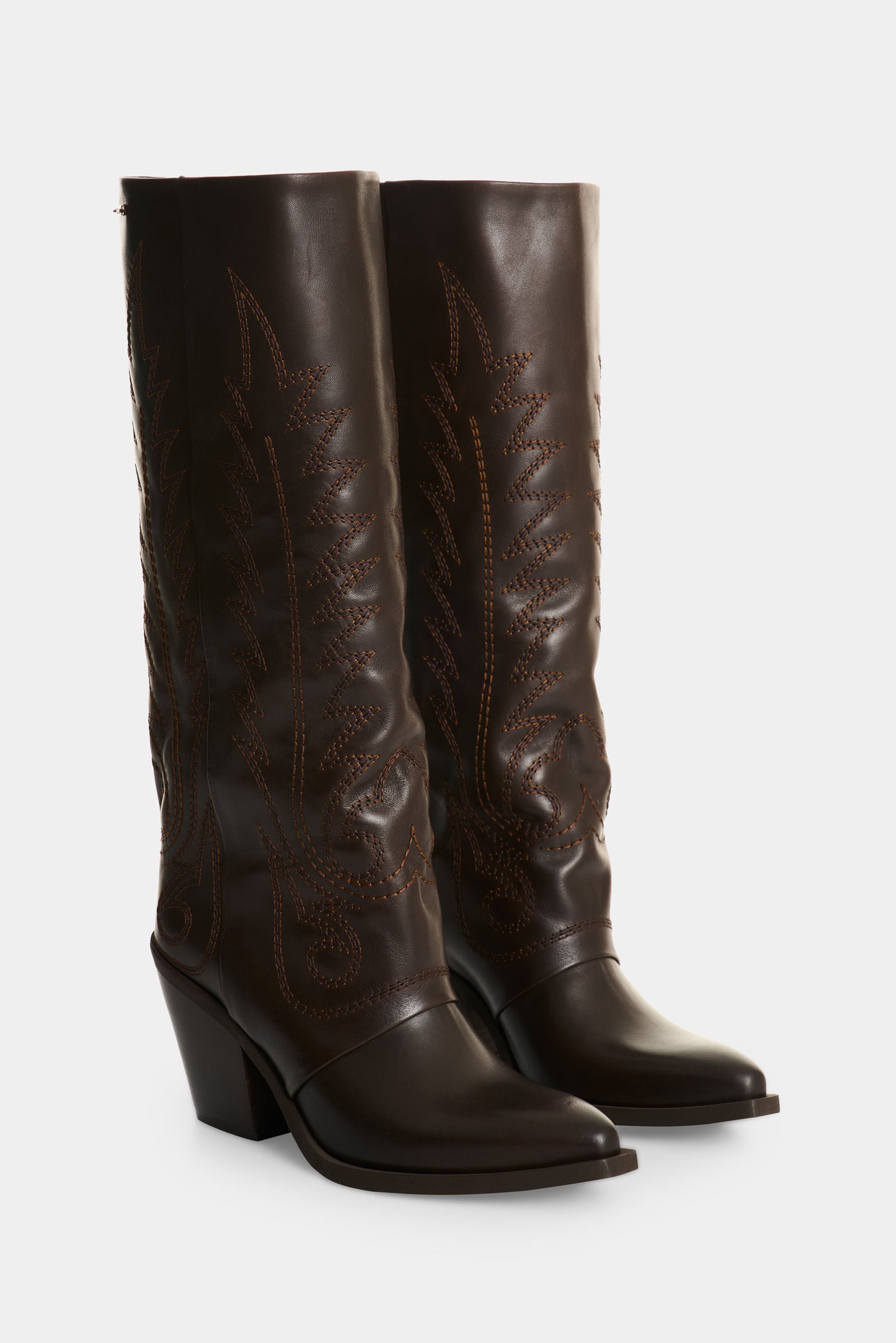 Leather western boots for women Ivy