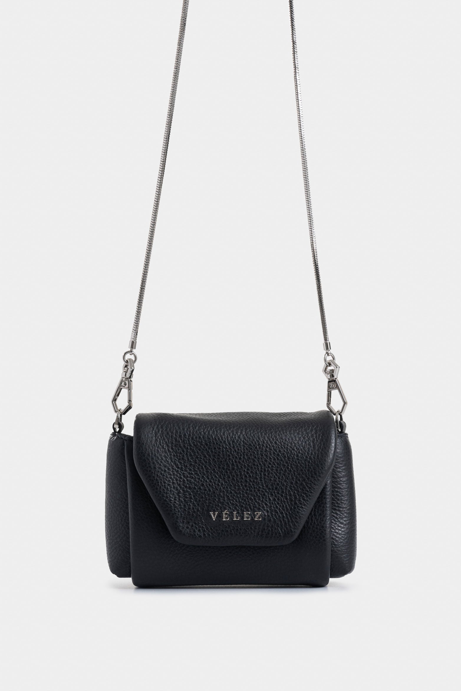 Mini Leather Card Holder for Women with Removable Chain