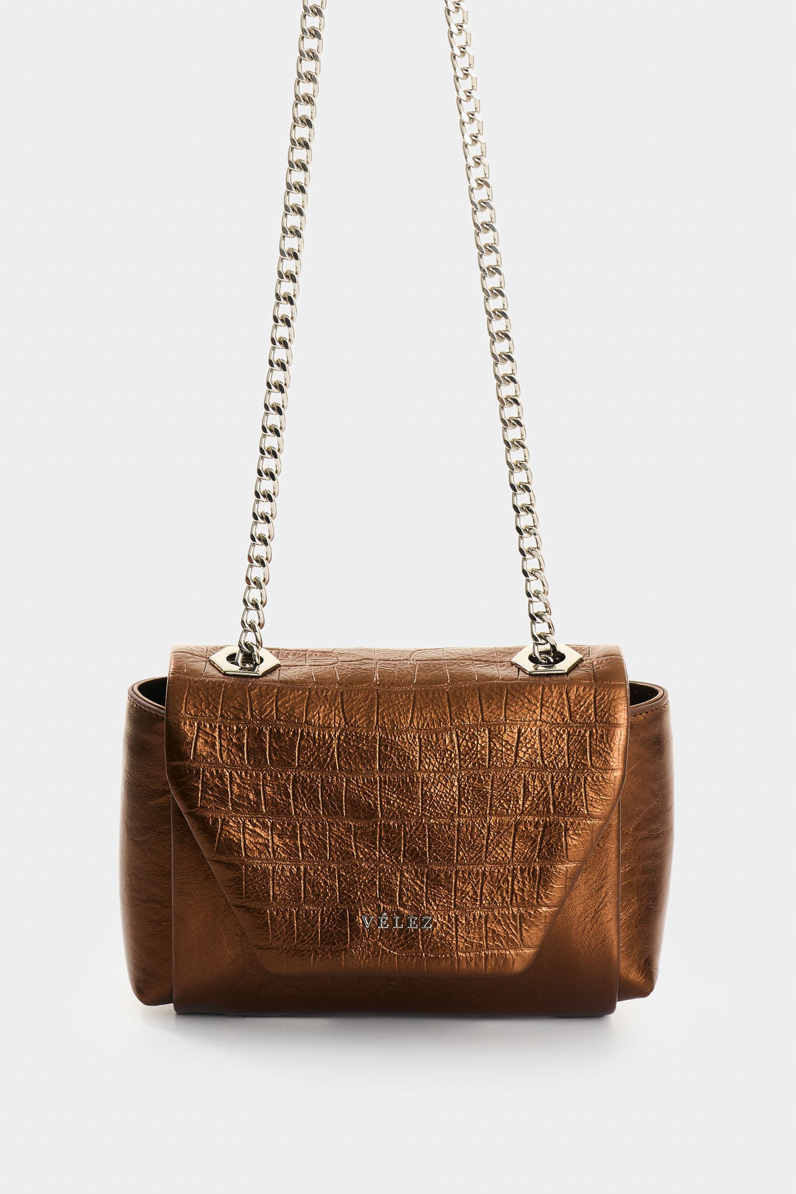 Mini Lili Foil Leather Crossbody Bag for Women