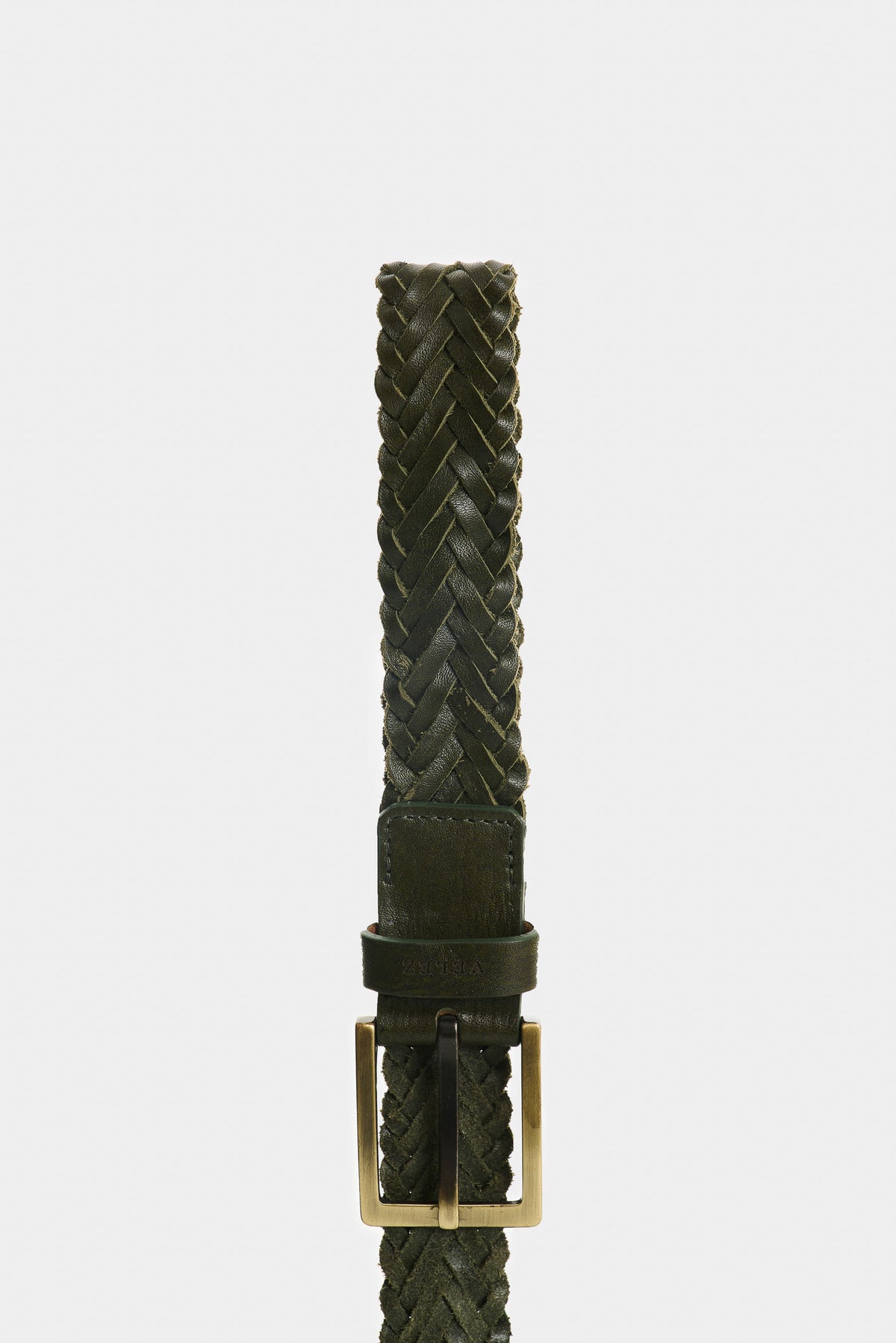 Braided leather belt for men Atlas