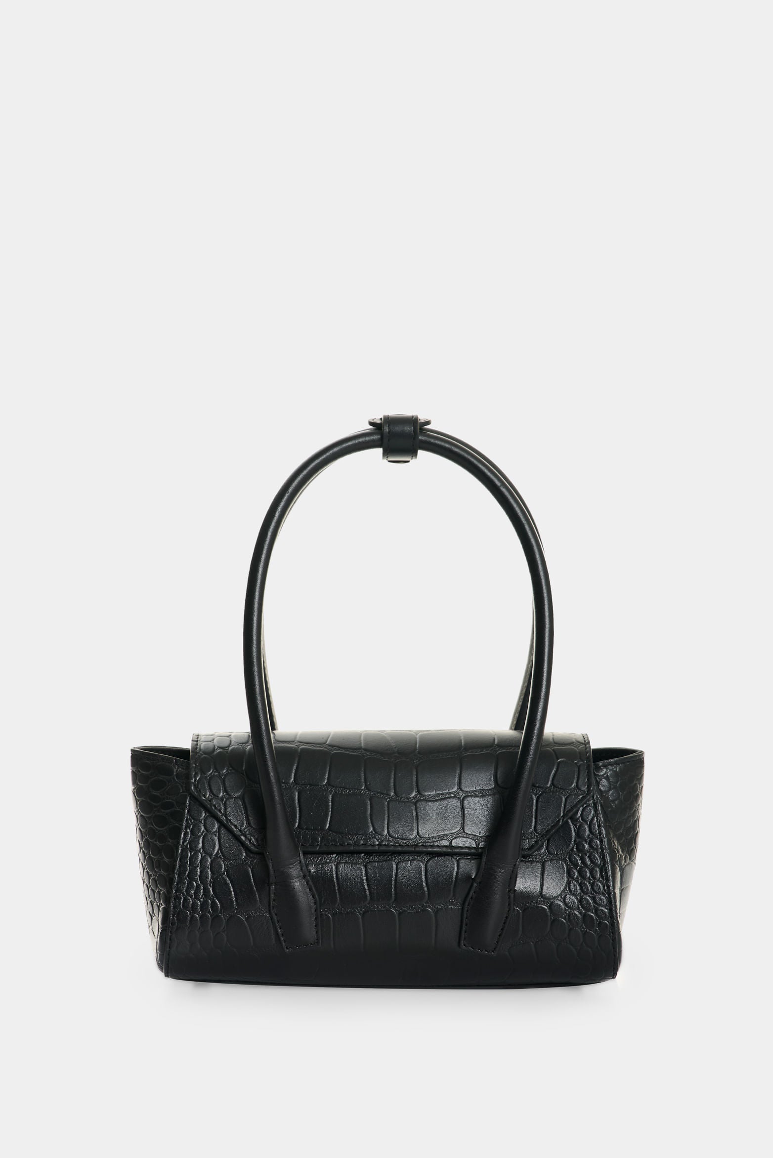 Men’s Mini Croc-Embossed Leather Crossbody Bag