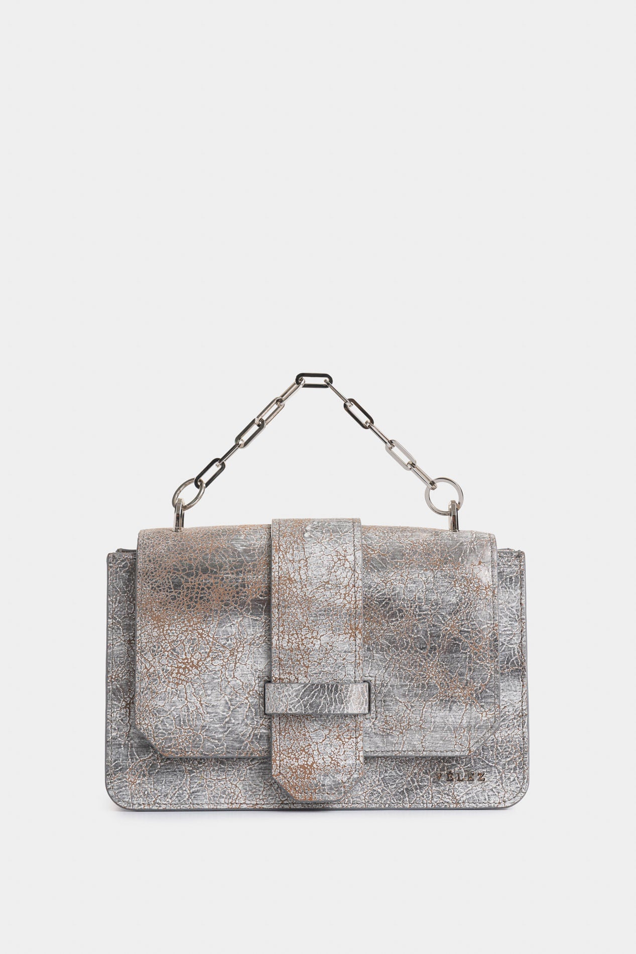 Bowling Garniel maxi of folia leather for women with chain handle